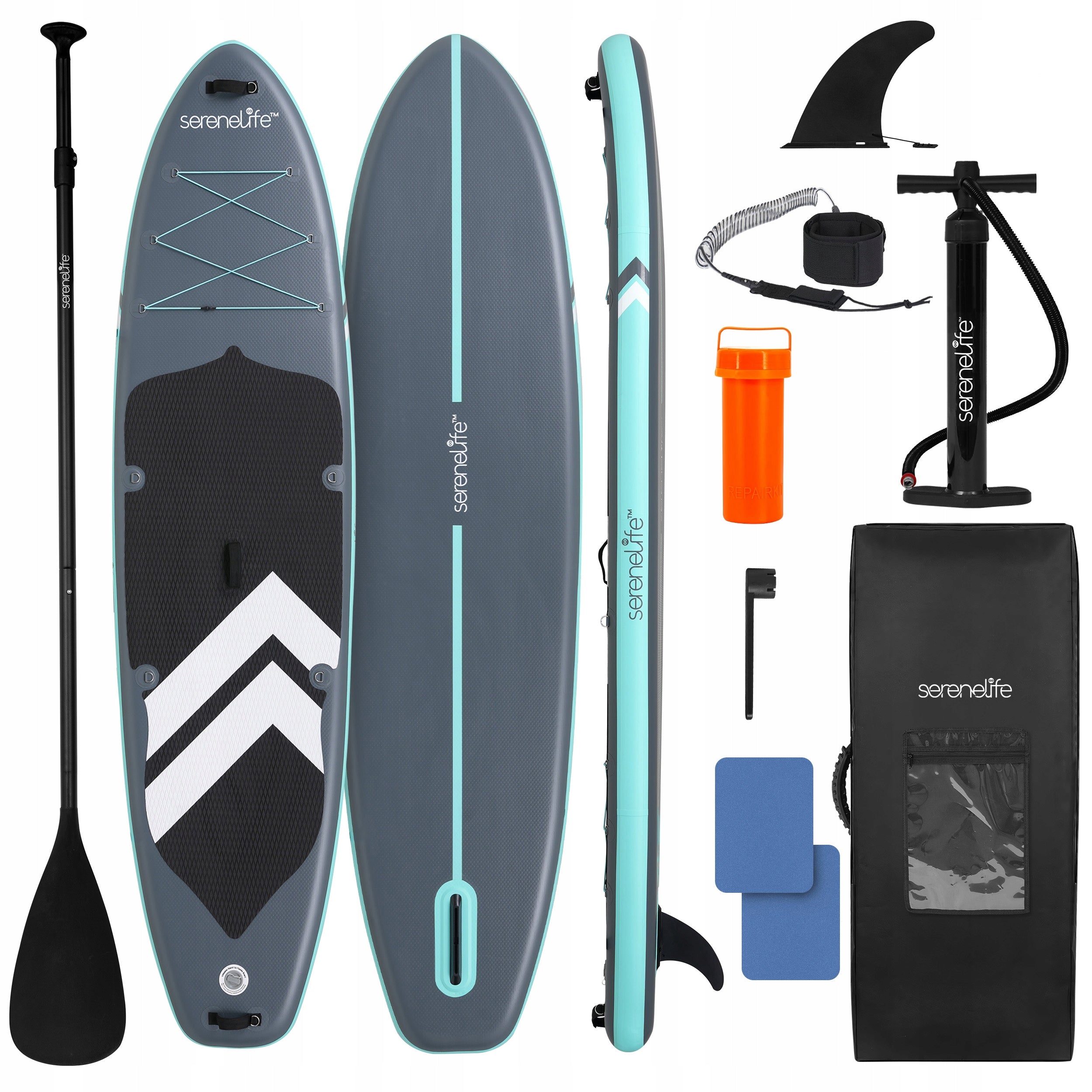 BOARD SUP 350 CM FOR 2 PEOPLE STABLE WIDE ACCESSORIES BAG SERENELIFE