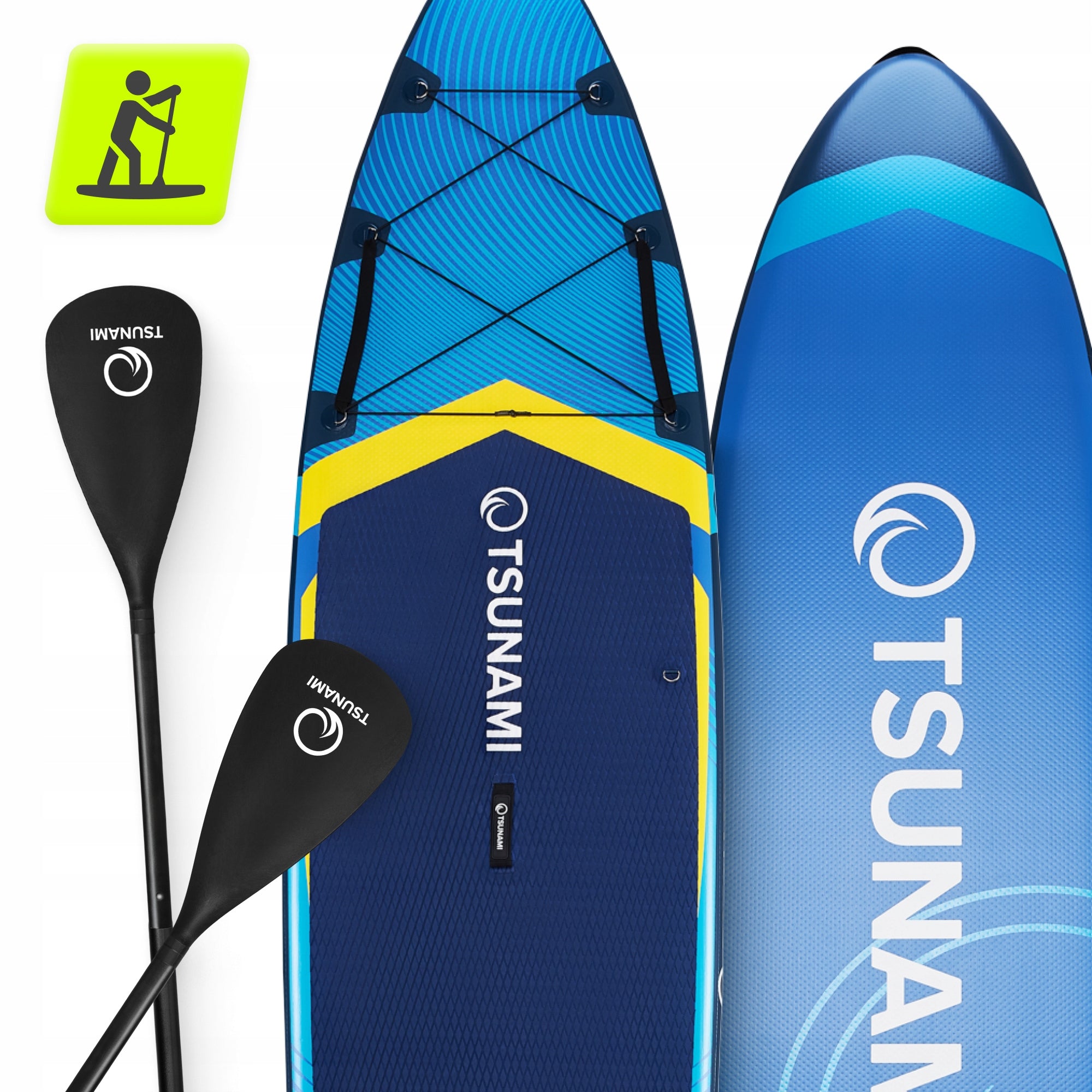 BOARD SUP STAND UP PADDLE INFLATABLE FOR SWIMMING TSUNAMI ACCESSORIES 350 CM T14 Manufacturer code Deska dmuchana do pływania SUP PRO T14