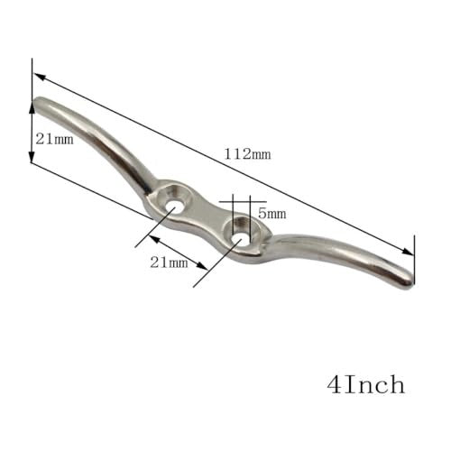 BOAT MOORING CLEAT STAINLESS STEEL ROPE FASTENING 4 PCS. metal Manufacturer code SWC5908151223420