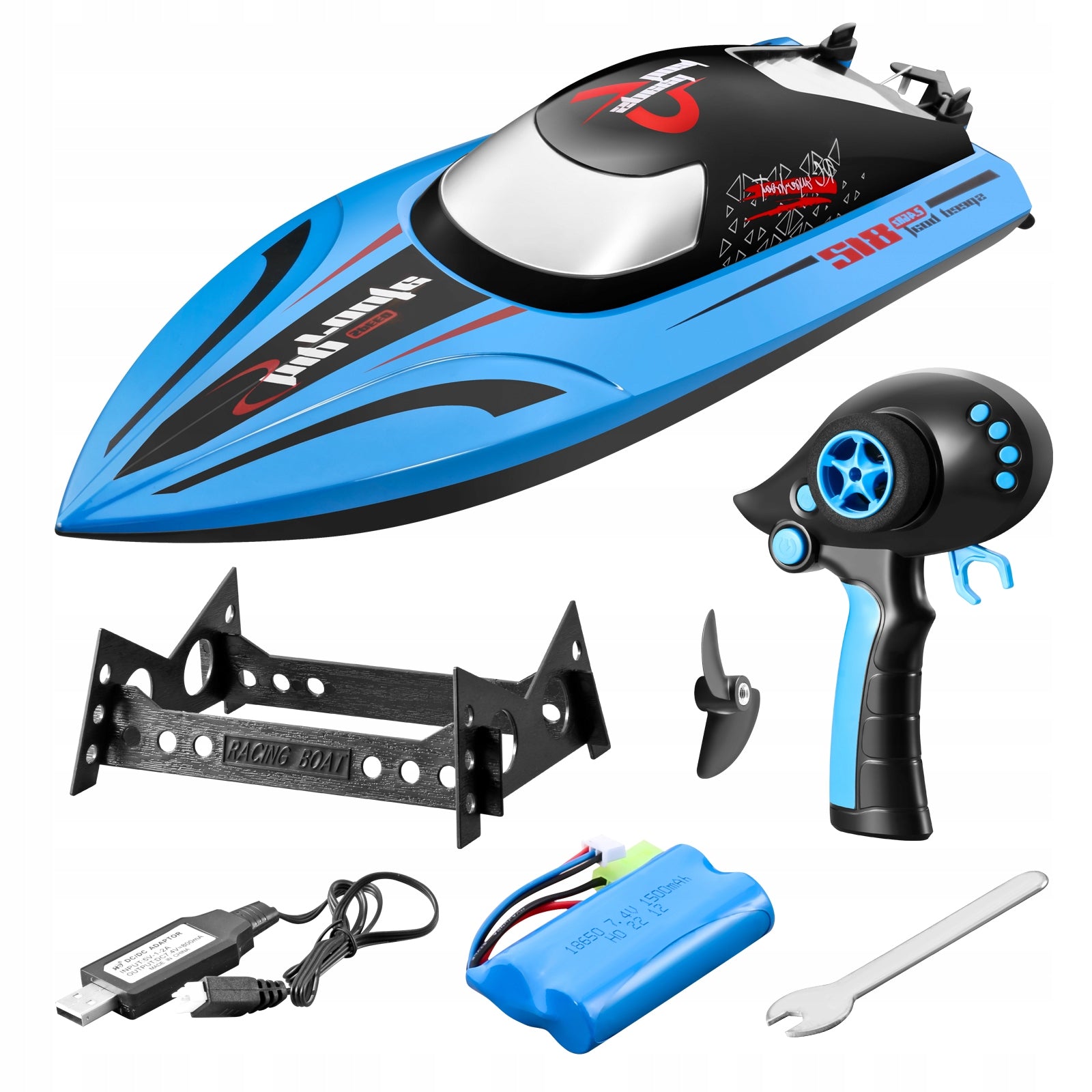 BOAT RACING MOTORBOAT REMOTE CONTROLLED 40KM/H