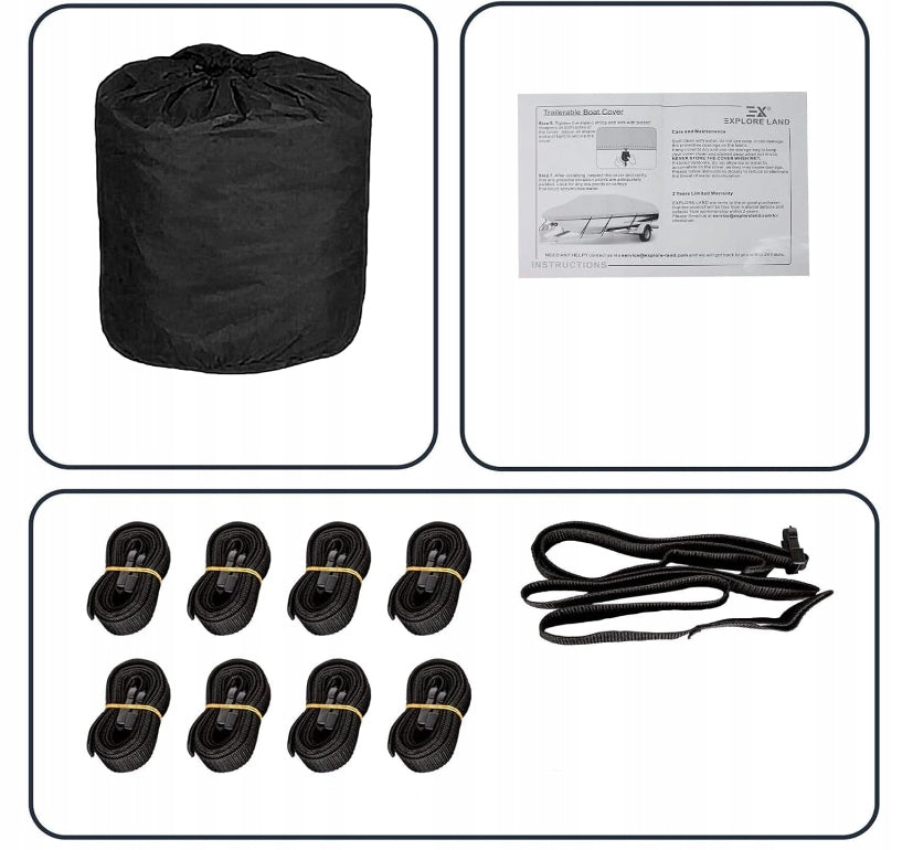 BOAT TARPAULIN COVER BOAT MOTORBOAT WATERPROOF YEAR-ROUND 530x290 Brand no brand