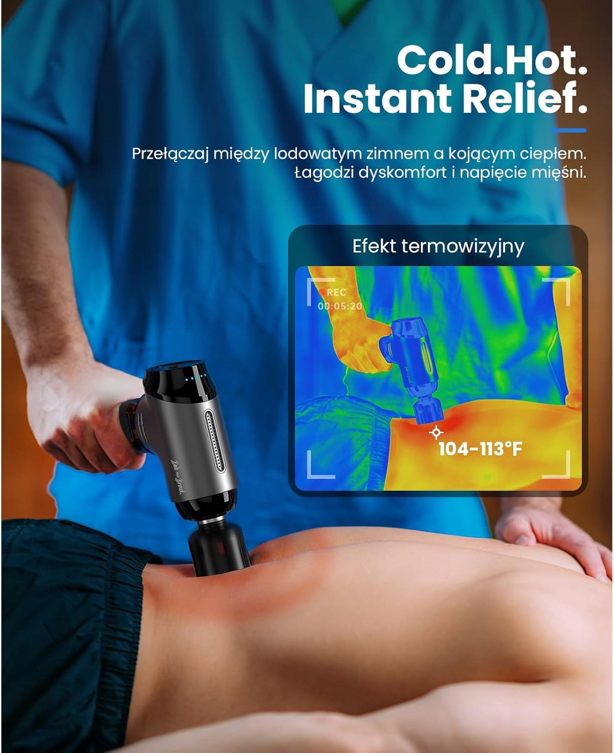 BOB AND BRAD T2 Pro Massage Gun With Heat and Cold Function 4000mAh Manufacturer code QL/DMS.T2-E
