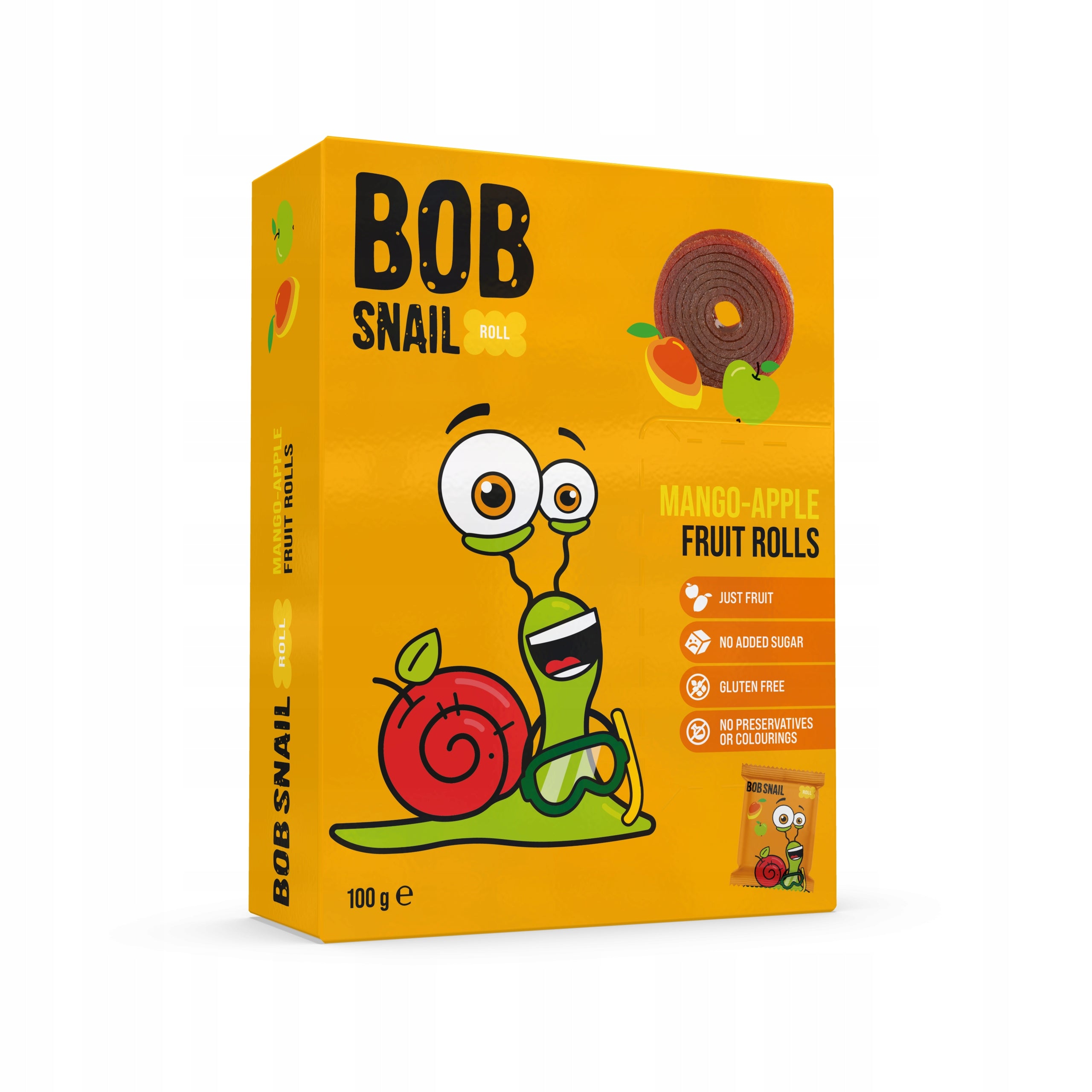 BOB SNAIL Set - Mango Fruit Rolls 500 g (5 * 100 g) Packaging status original