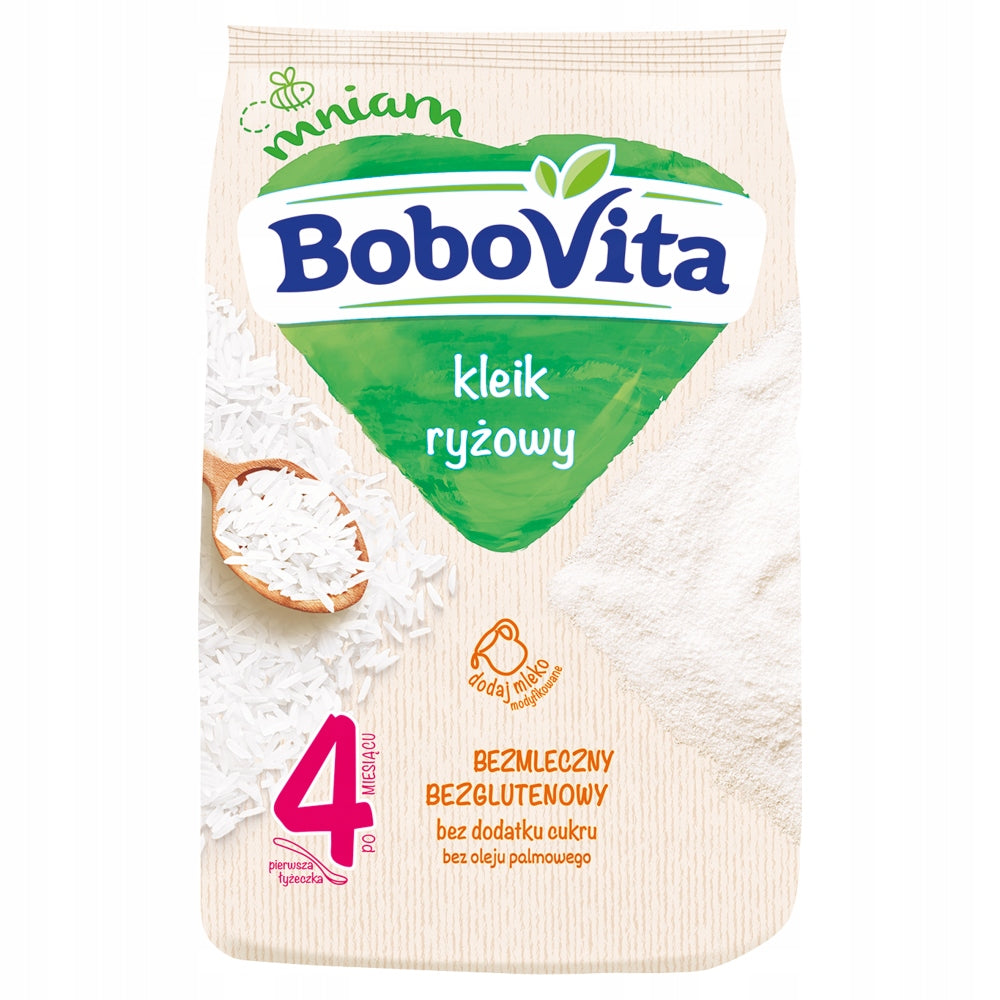 BOBOVITA RICE GRUEL PORRIDGE 4m+ 160g Packaging status original
