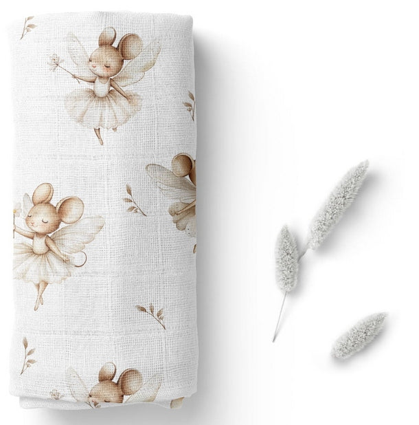 BOCIOLAND BAMBOO DIAPER HANDKERCHIEF 40x40 CM MOUSE