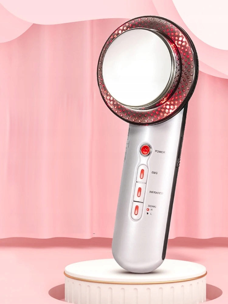 BODY AND FACE EMS MASSAGER NEEDLELESS MESOTHERAPY INFRARED SLIMMING V2 Packaging status original