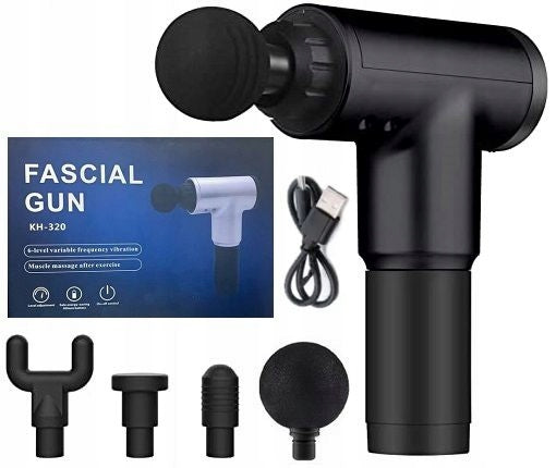 BODY MASSAGE GUN MASSAGER POWERFUL MASSAGE GUN Color black