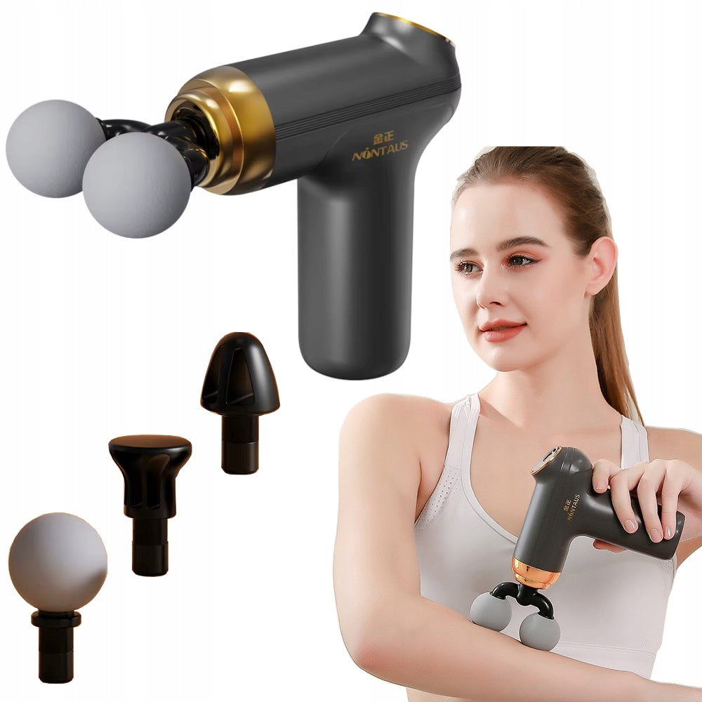 BODY MASSAGE GUN VIBRATING GUN STRONG 4 TIPS 6 MODES