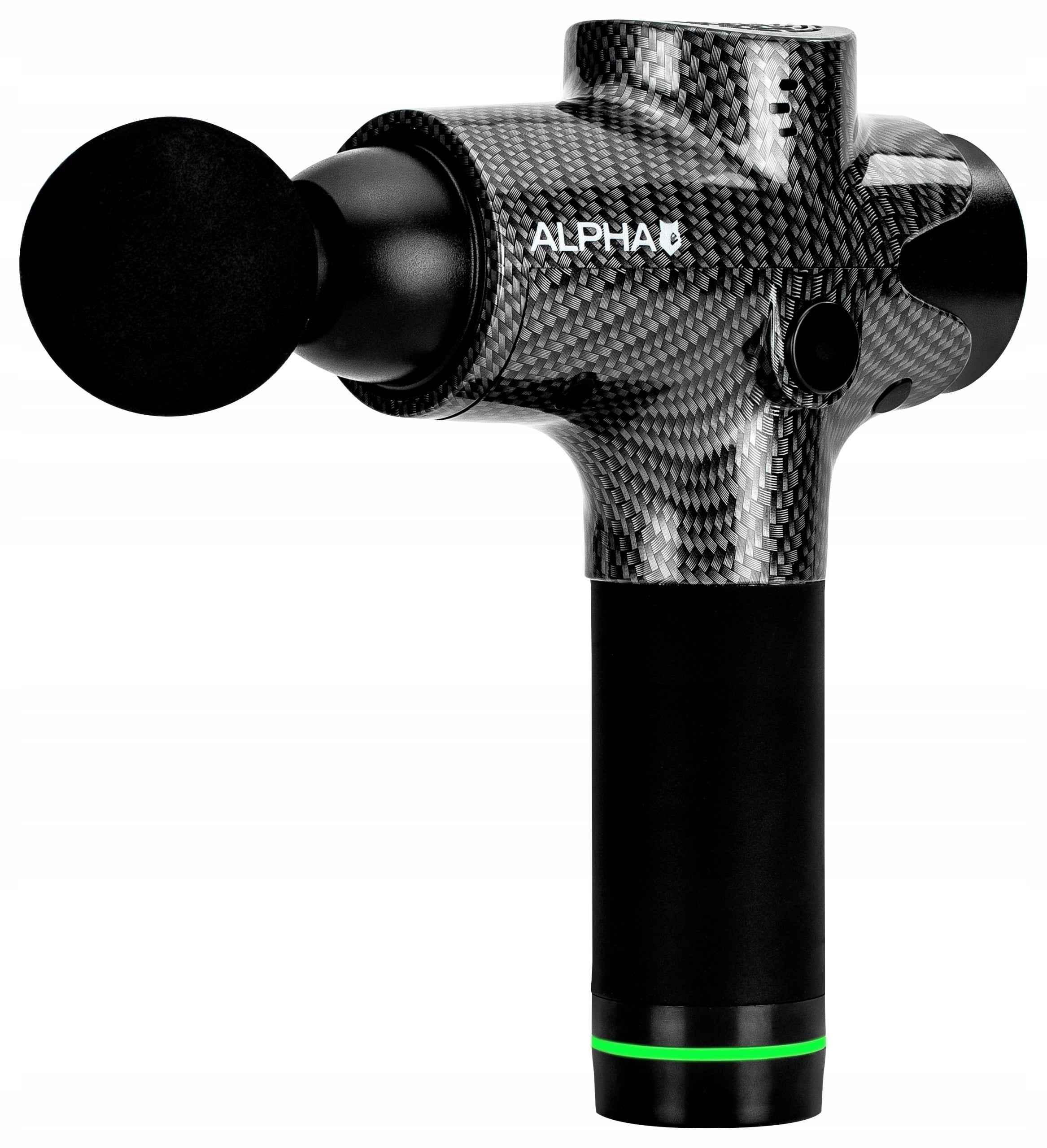 BODY MASSAGER ALPHA MASSAGE GUN AMG-02 BLACK FOR BACK MASSAGE GUN Size universal