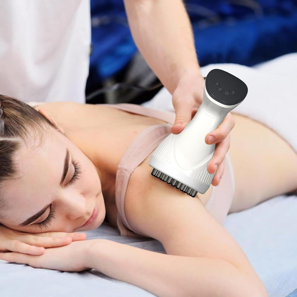 BODY MASSAGER ANTI-CELLULITE ELECTRIC WIRELESS 1500MAH WHITE Brand no brand