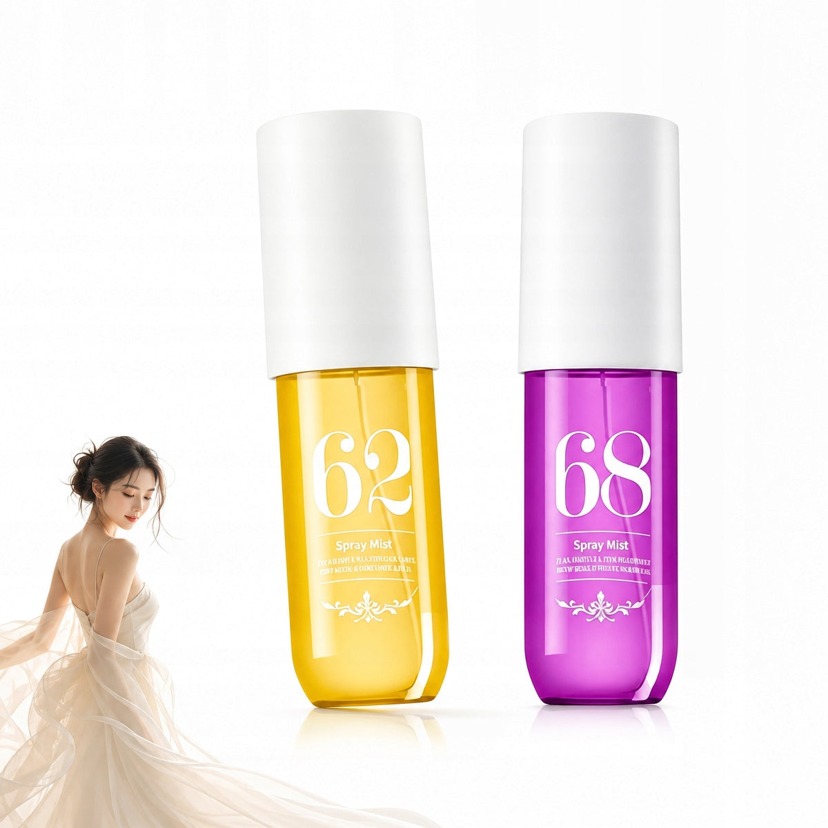 BODY MIST 62 68 FRUIT BODY MIST LONG LASTING 90ML 2Pcs