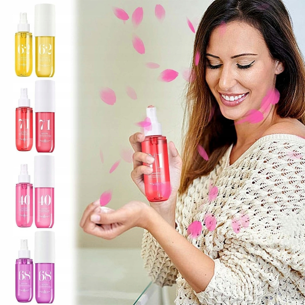 BODY MIST 62 71 68 40 FRUIT BODY MIST LONG LASTING 90ML 4 Pcs Packaging status original