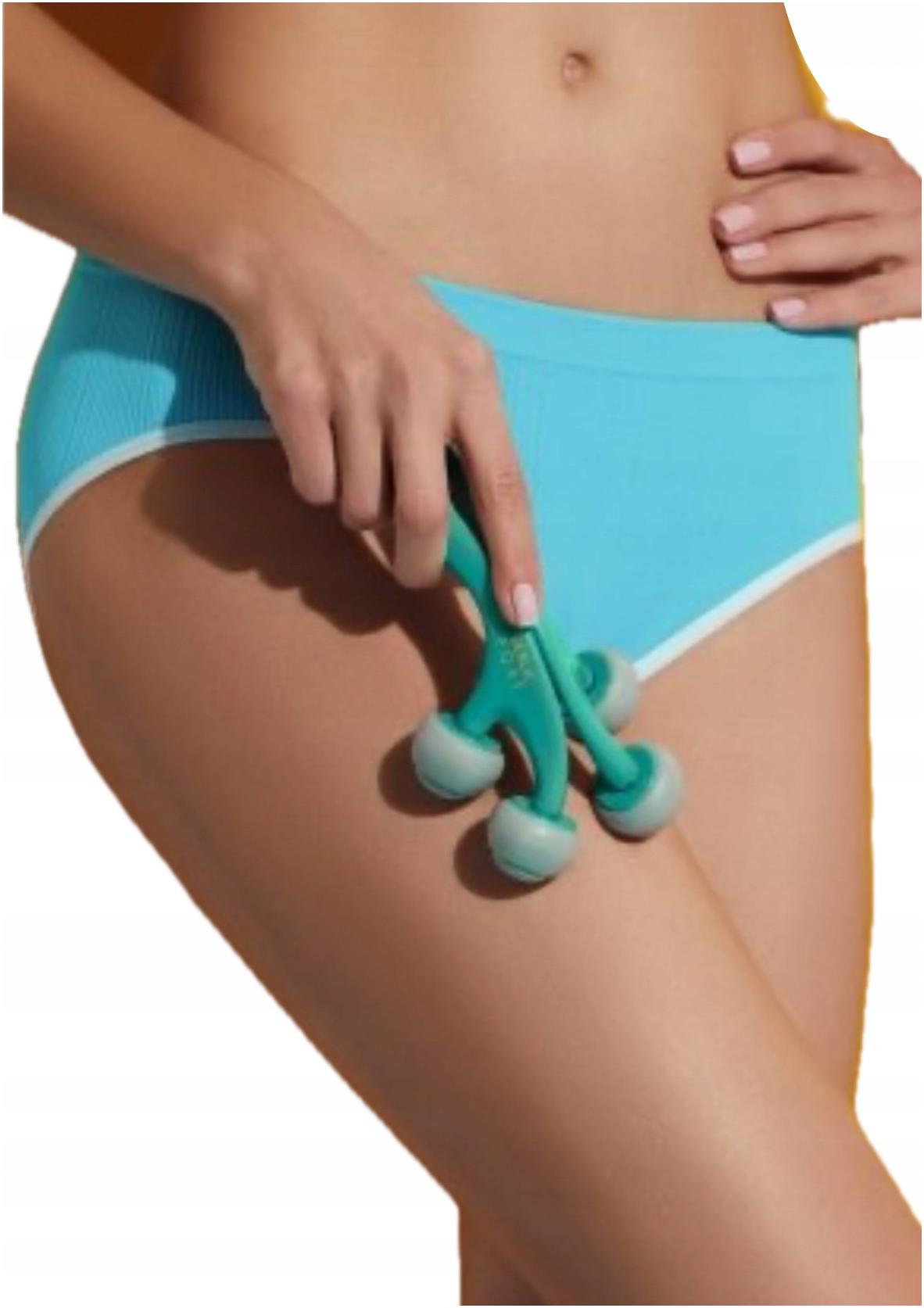 BODY ROLLER MASSAGER STIMULATES CIRCULATION RELAXES MUSCLES BLUE