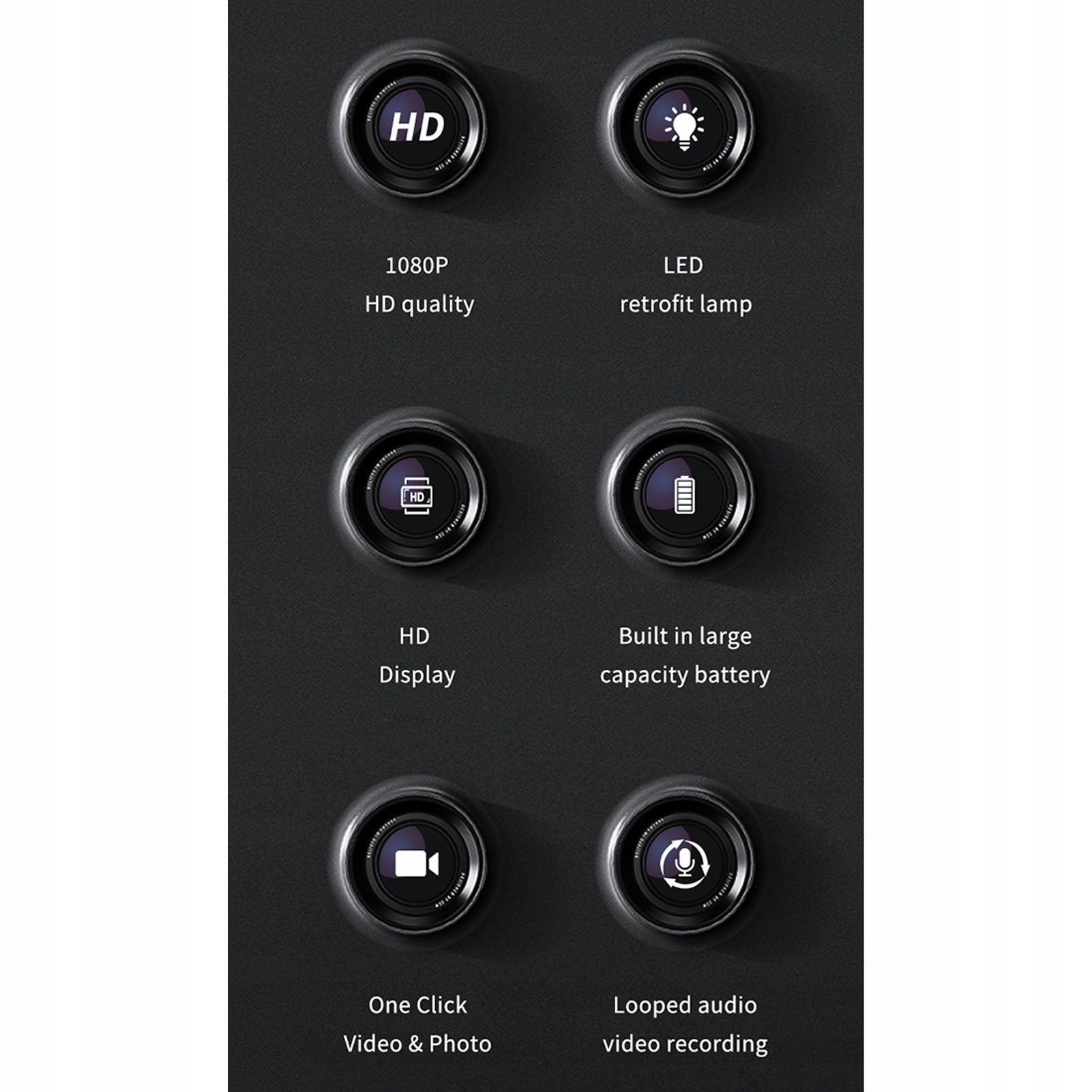 BODY WORN CAMERA 1080P HD WIRELESS MOTION DETECTION WIDE FZ Brand no brand