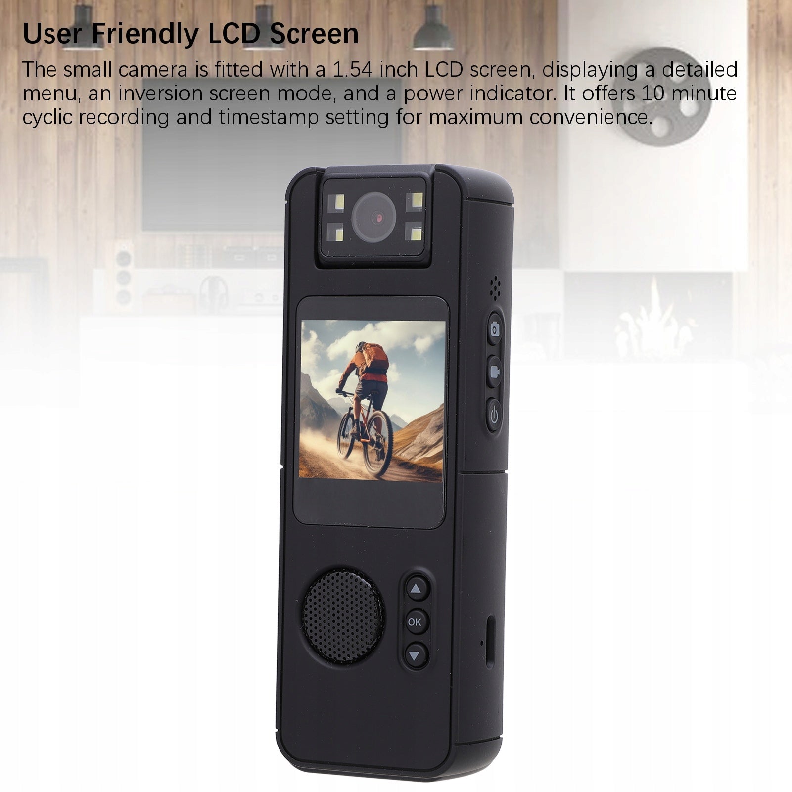 BODY WORN CAMERA 1080P HD WIRELESS MOTION DETECTION WIDE FZ