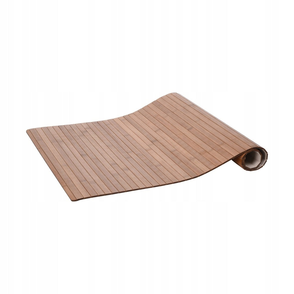 BOHO Bathroom Rug for SHOWER Bathtub shades of beige Mat Bamboo Material other