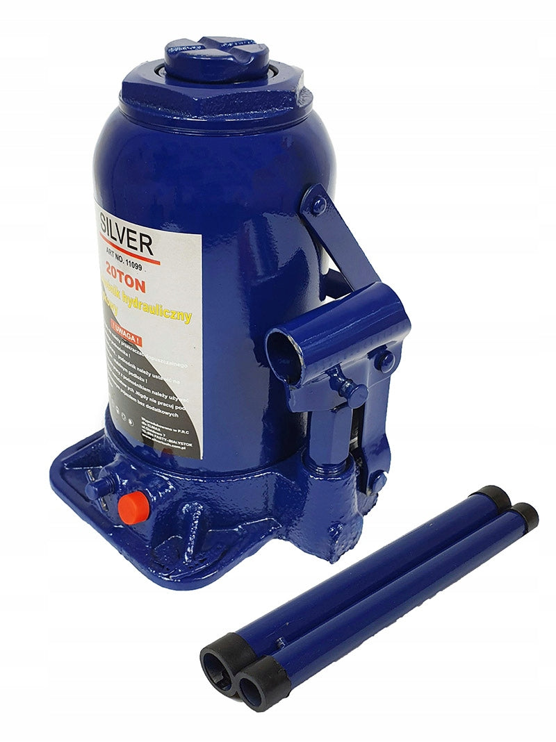 BOLLARD LIFT 20T BOTTLE HYDRAULIC JACK 20T TON STRONG Brand Silver