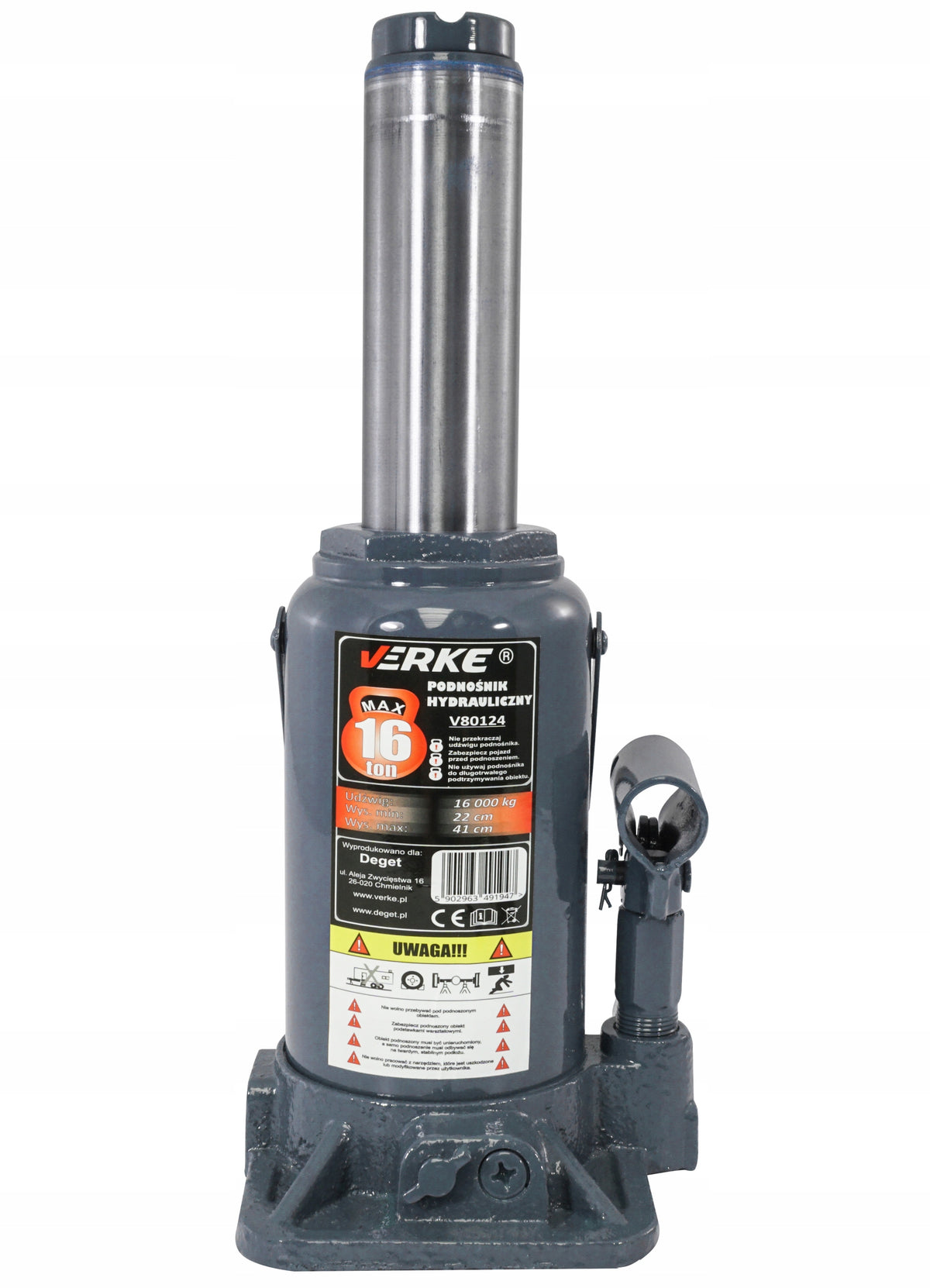 BOLLARD LIFT HYDRAULIC BOTTLE FROG JACK 16T TONE SOLID!! Brand Deget