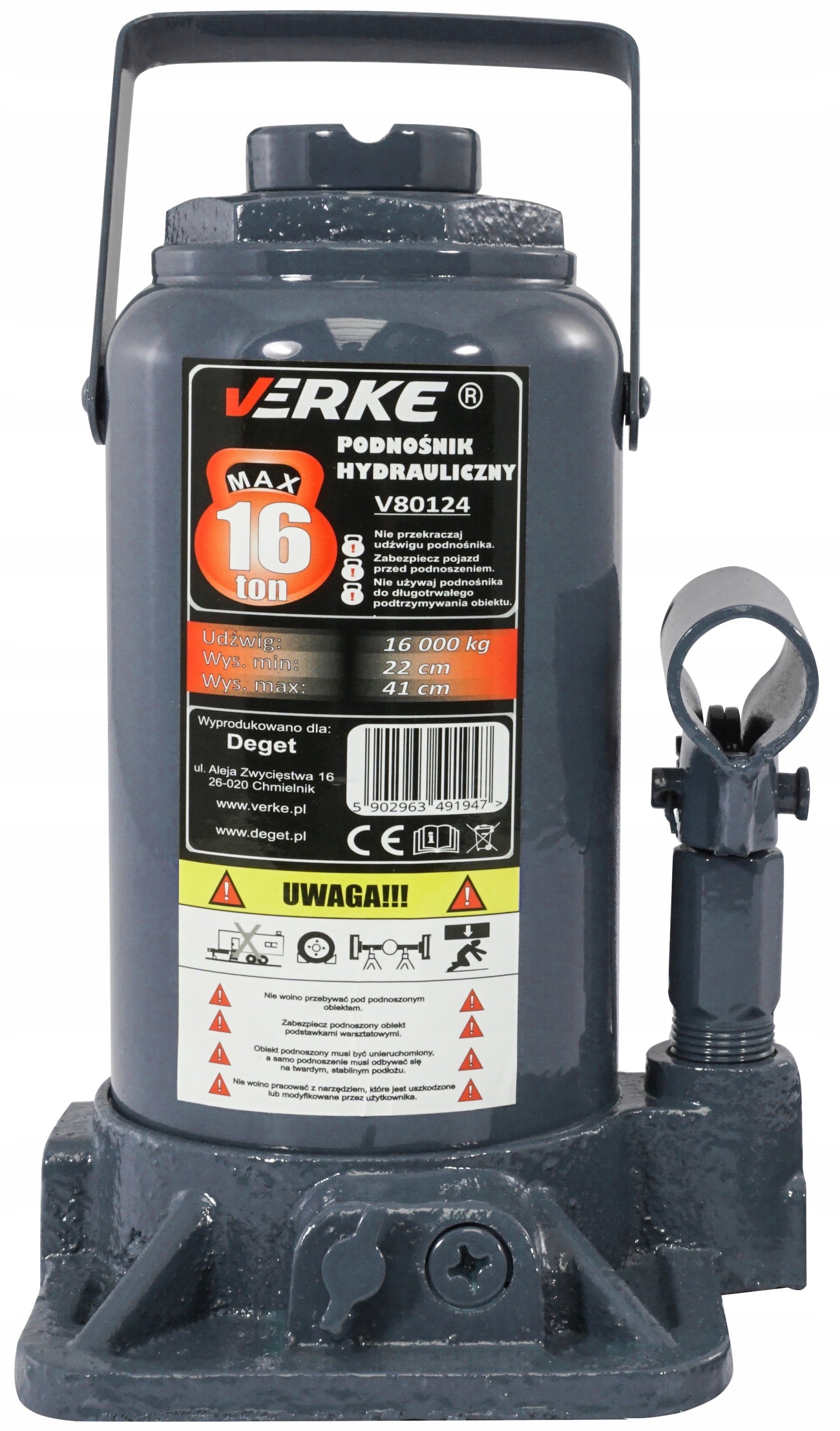 BOLLARD LIFT HYDRAULIC BOTTLE FROG JACK 16T TONE SOLID!! Manufacturer code V80124