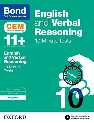 Bond 11plus: English & Verbal Reasoning: CEM 10 Minute Tests: 8-9 years