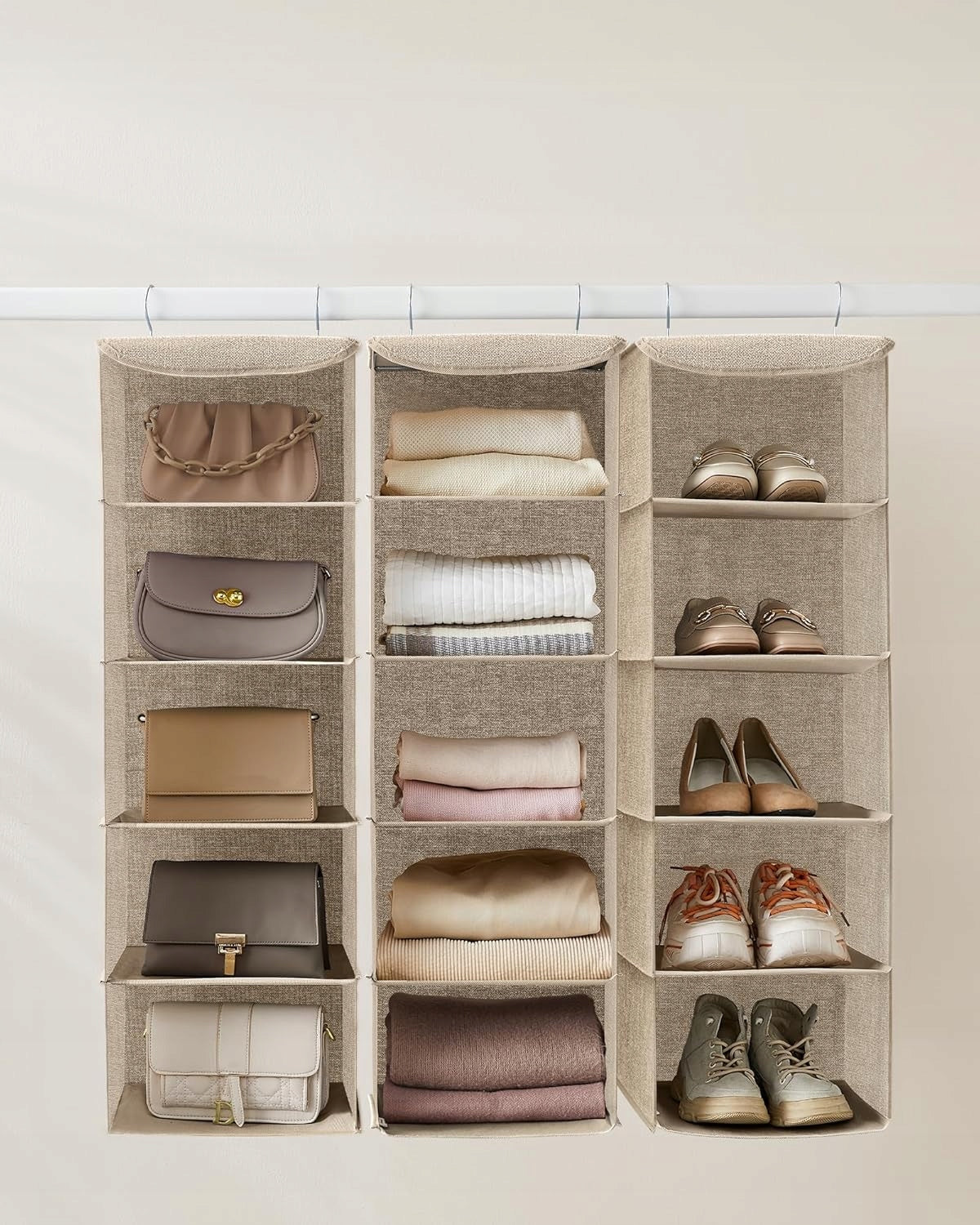 BOOKCASE HANGING MATERIAL SHELVES FOR CLOSET CLOTHES ORGANIZER FOLDING Number of pieces 1 pcs