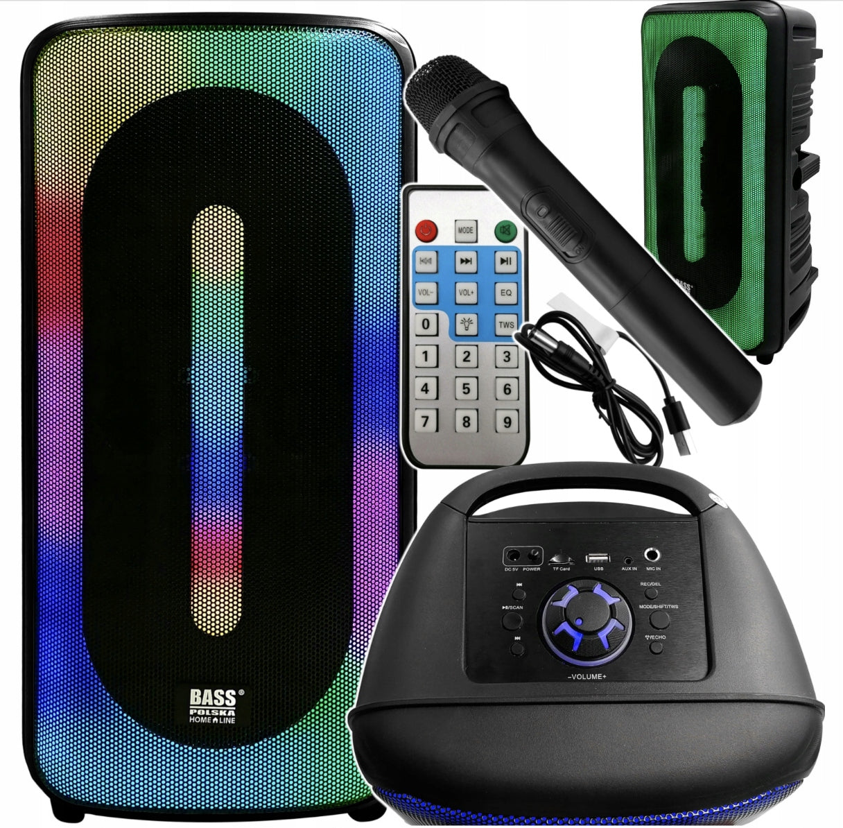 BOOMBOX TUBE RADIO MP3 USB TOWER LARGE KARAOKE SPEAKER BLUETOOTH KARAOKE