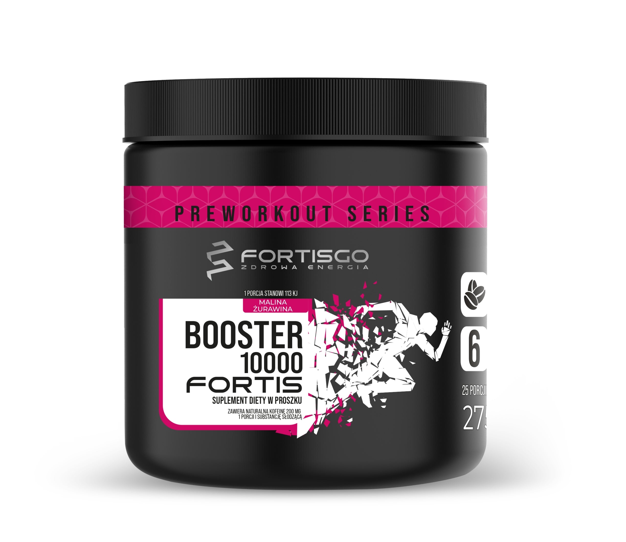 BOOSTER 10000 FORTIS Preworkout Raspberry-Cranberry (275g)