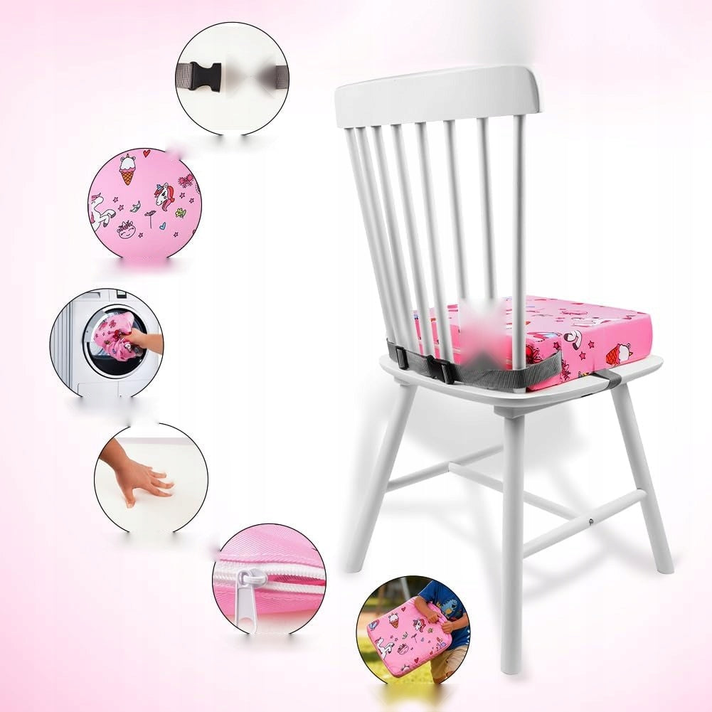 BOOSTER SEAT FOR CHILDREN CHAIR CUSHION STRAPS GIFT Brand no brand