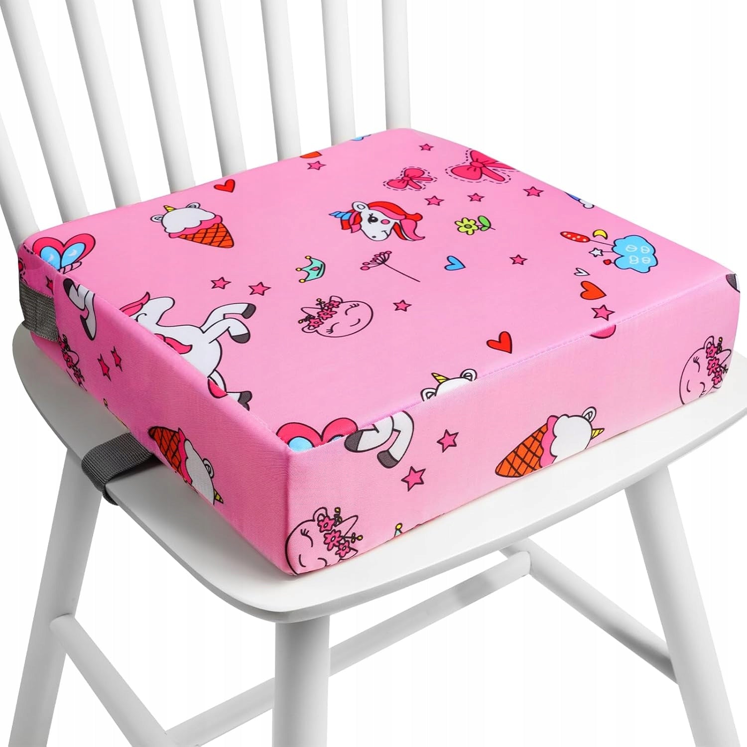 BOOSTER SEAT FOR CHILDREN CHAIR CUSHION STRAPS GIFT