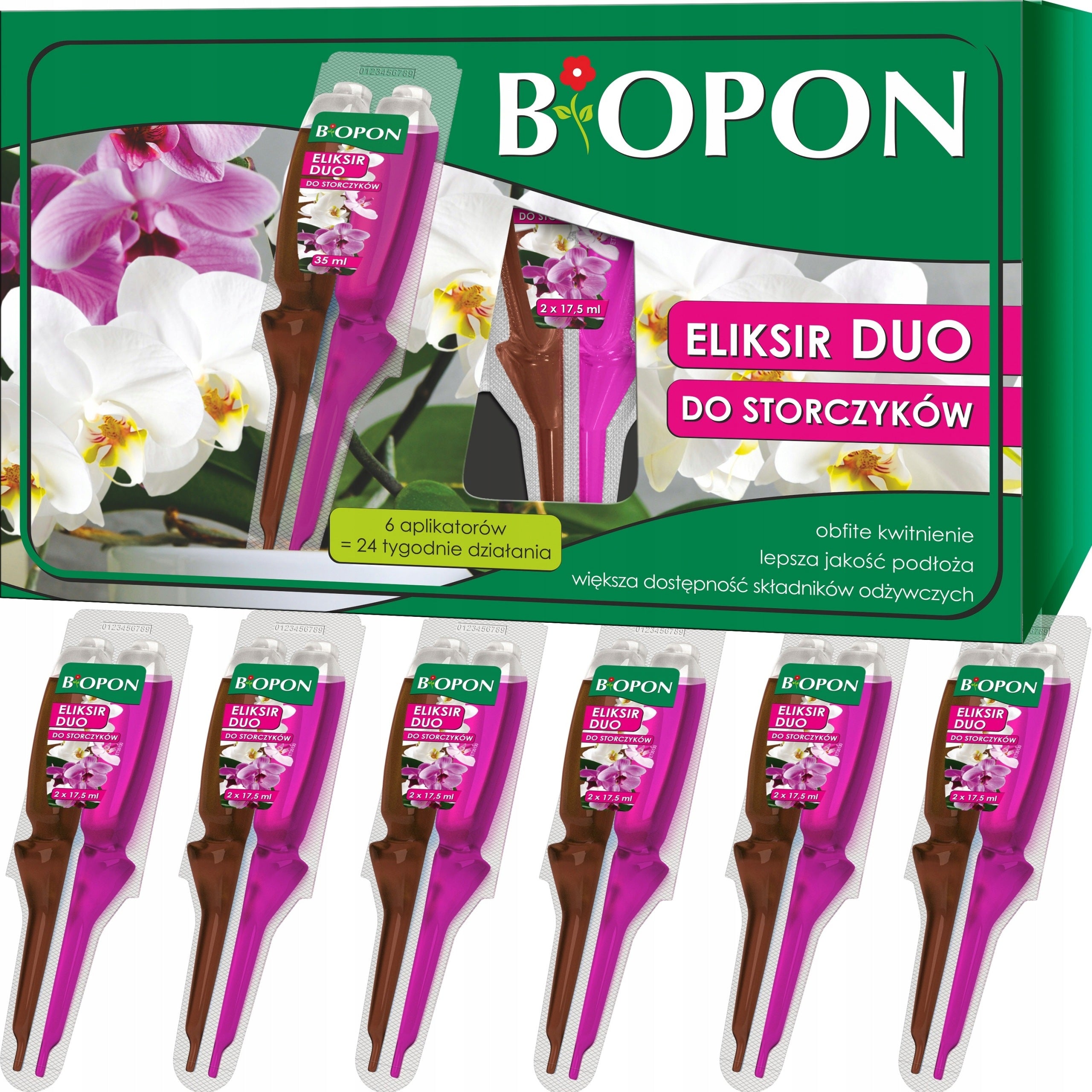 BOPON Fertilizer conditioner Elixir DUO for orchids Biopon 6 pieces