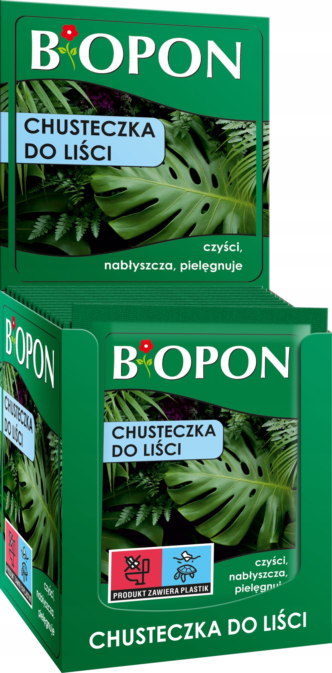 BOPON Gloss Wipes for Decorative Plant Leaves Biopon - 15 PCS