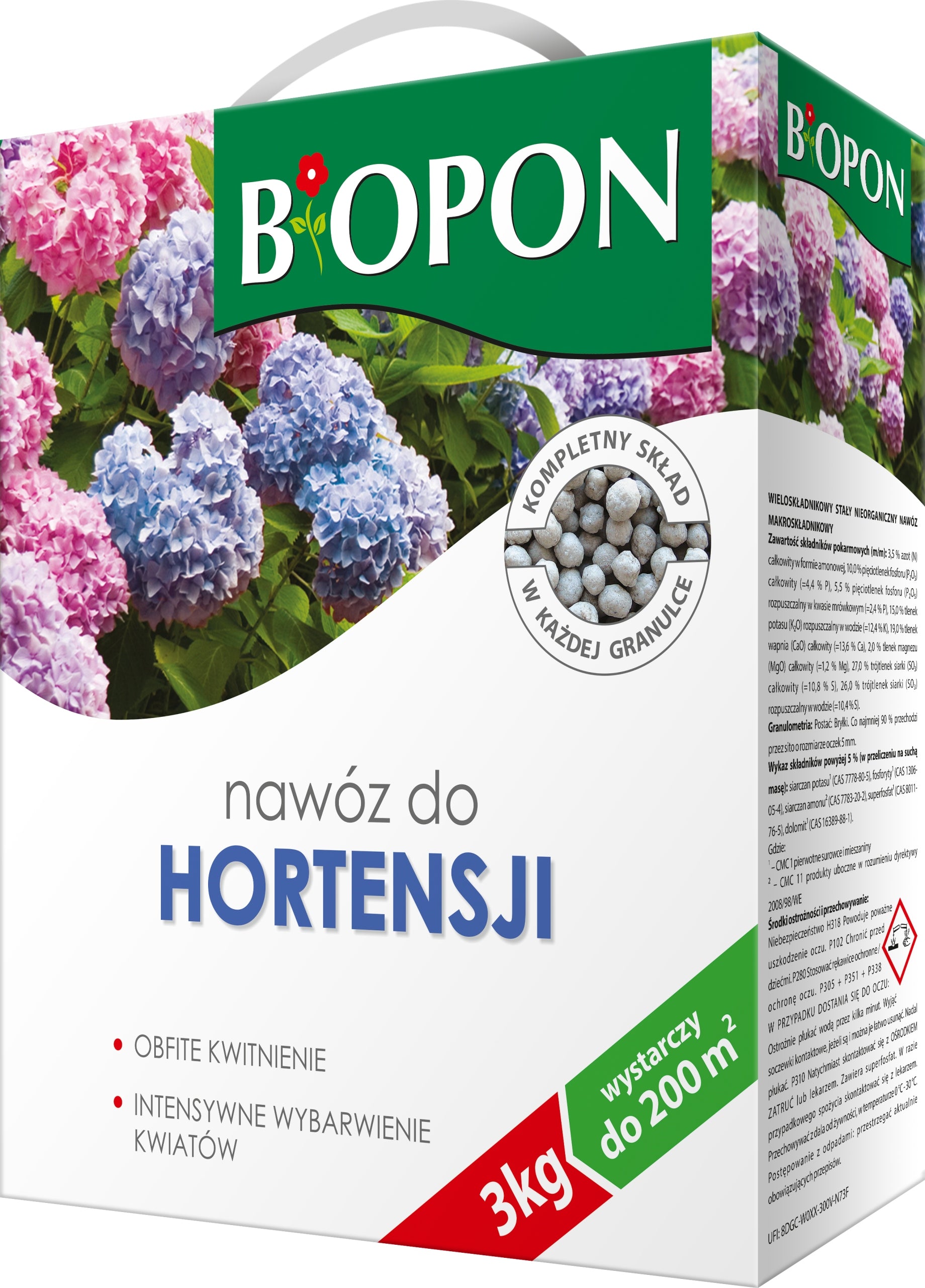 BOPON Granulated hydrangea fertilizer Biopon 3 kg