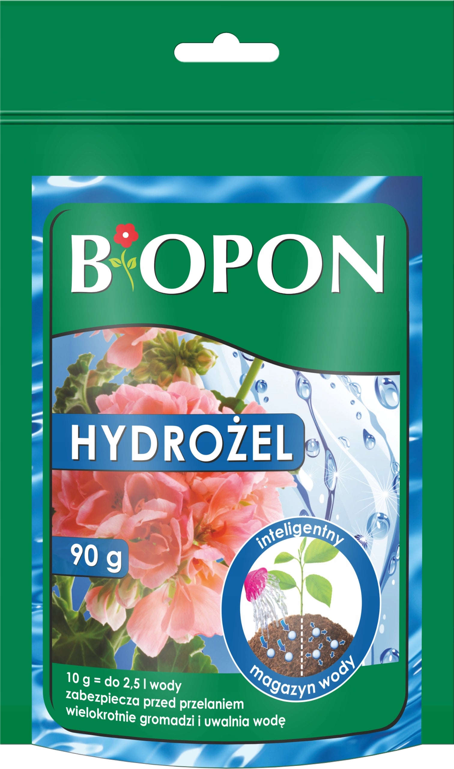 BOPON Hydrogel, stores water in the substrate, soil, Biopon 90 g