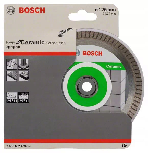 BOSCH DIAMOND BLADE EXTRACLEAN TURBO 125MM Number of teeth 48 - 59