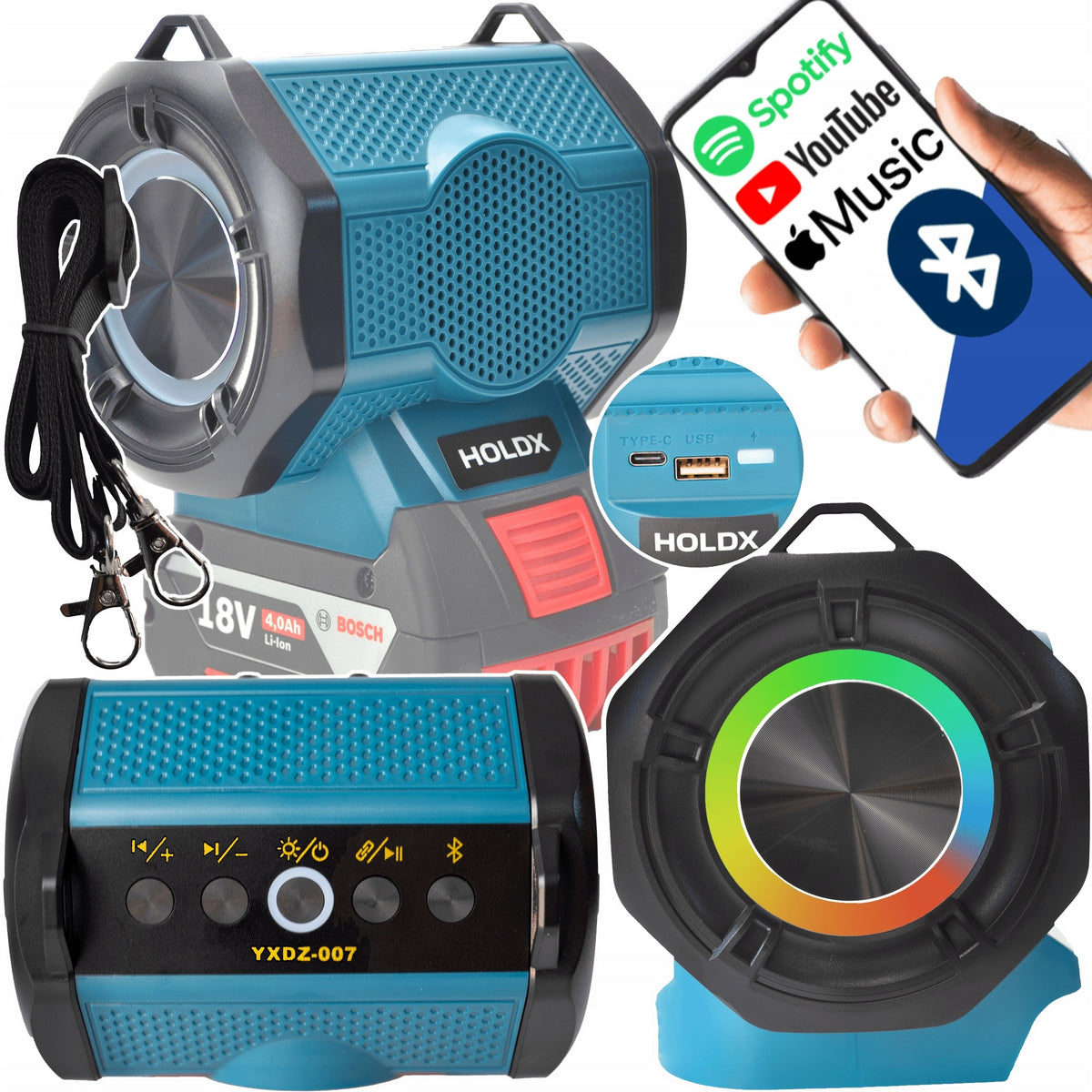 BOSCH PROFESSIONAL BLUETOOTH BATTERY SPEAKER 18V BATTERY