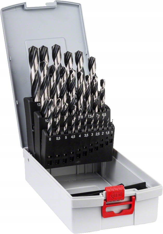 BOSCH SET OF TWIST DRILL BITS HSS POINTTEQ 25 PCS Brand Bosch