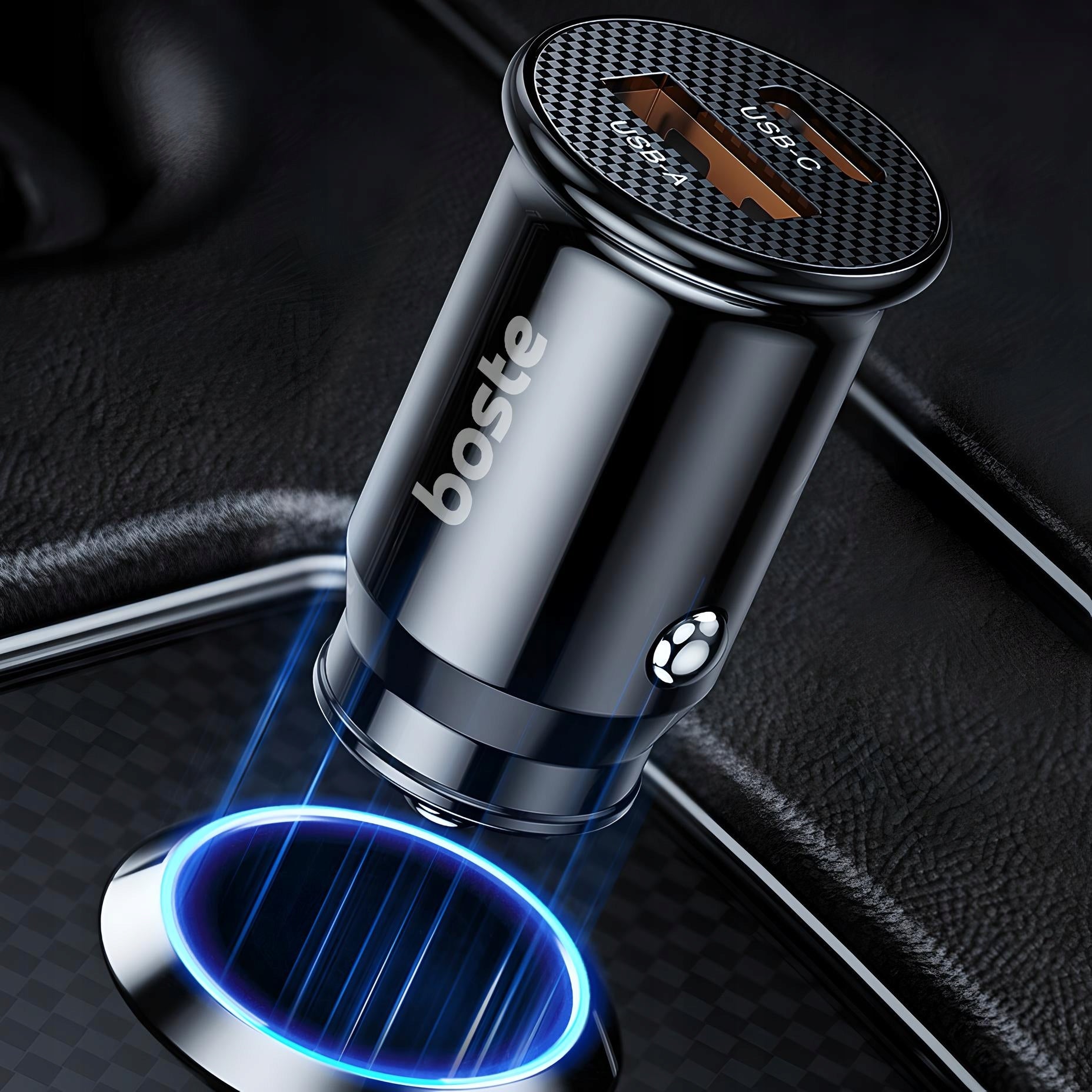 BOSTE FAST STRONG CAR CHARGER USB-A USB-C 45W UNIVERSAL QC PD EAN (GTIN) 5906670540370