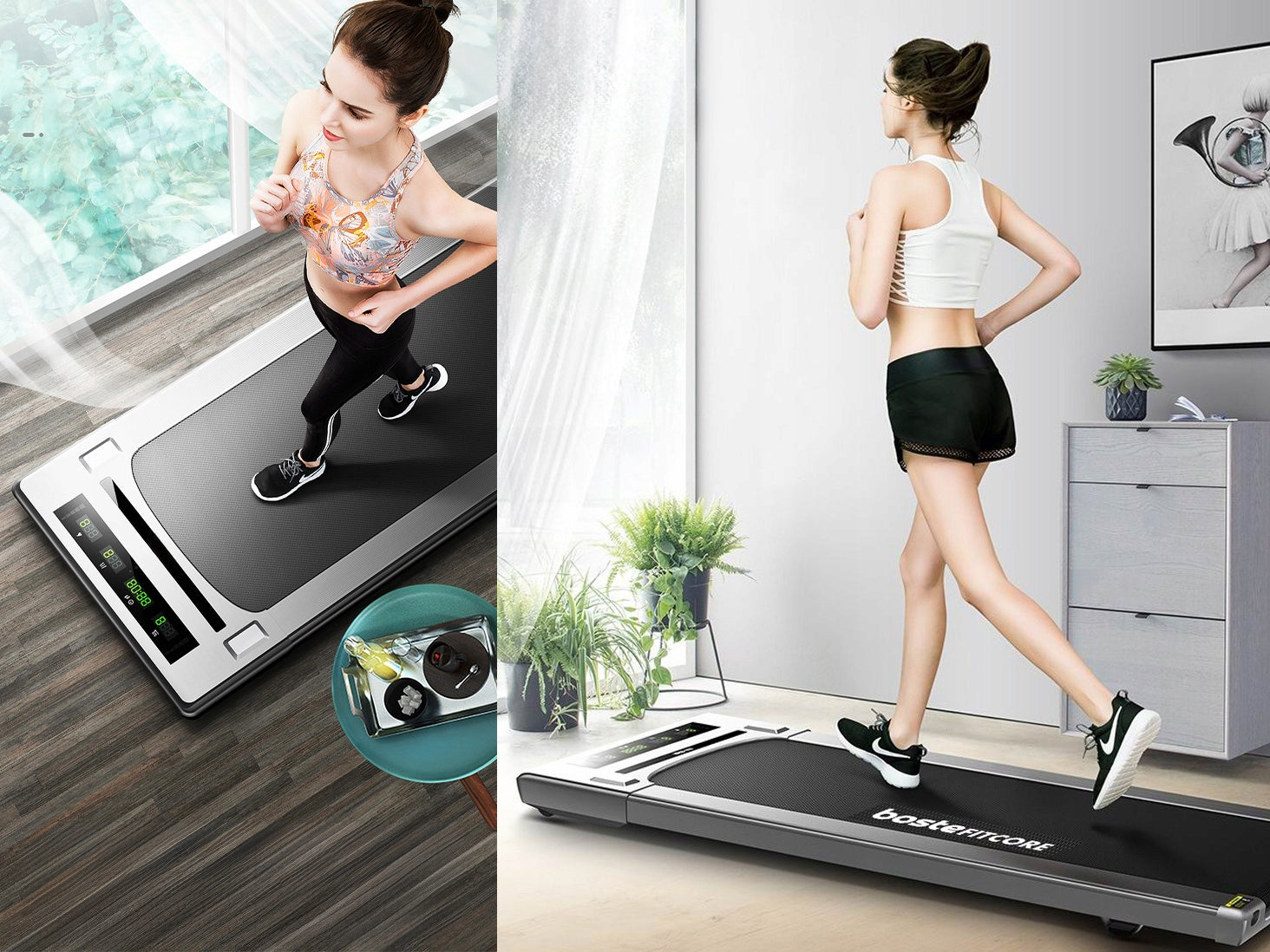BOSTE WALKINGPAD TREADMILL HOME ELECTRIC SLIM 6KM/H TRAINING UNDER BED Brand Boste