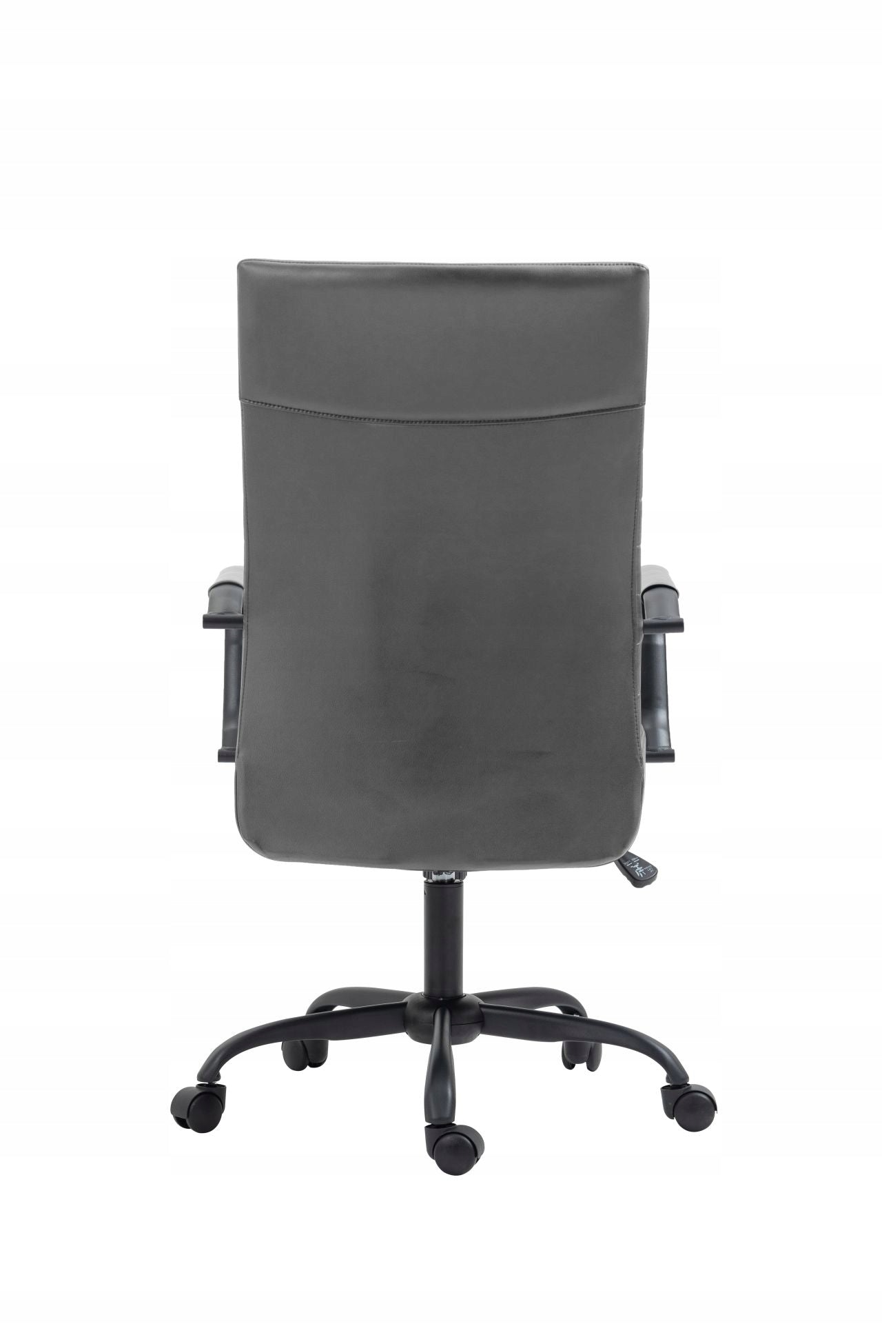 BOSTON Swivel Chair Grey Faux Leather for Office TILT Armrests Chair Packaging status original