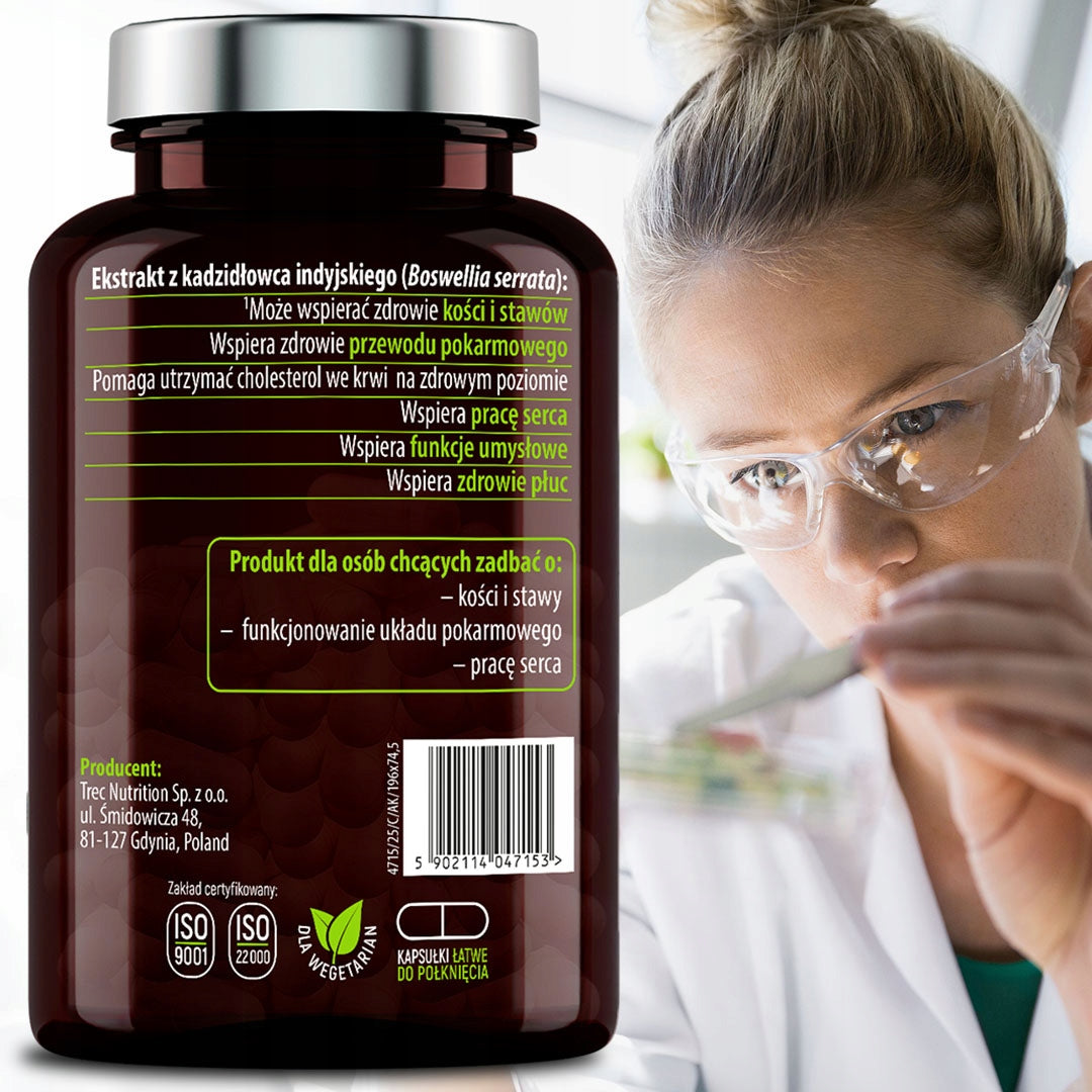 BOSWELLIA SERRATA 1000 MG FOR JOINTS AND BONES 90 VEGETABLE CAPS INDIAN BOSWELLIA Form capsules