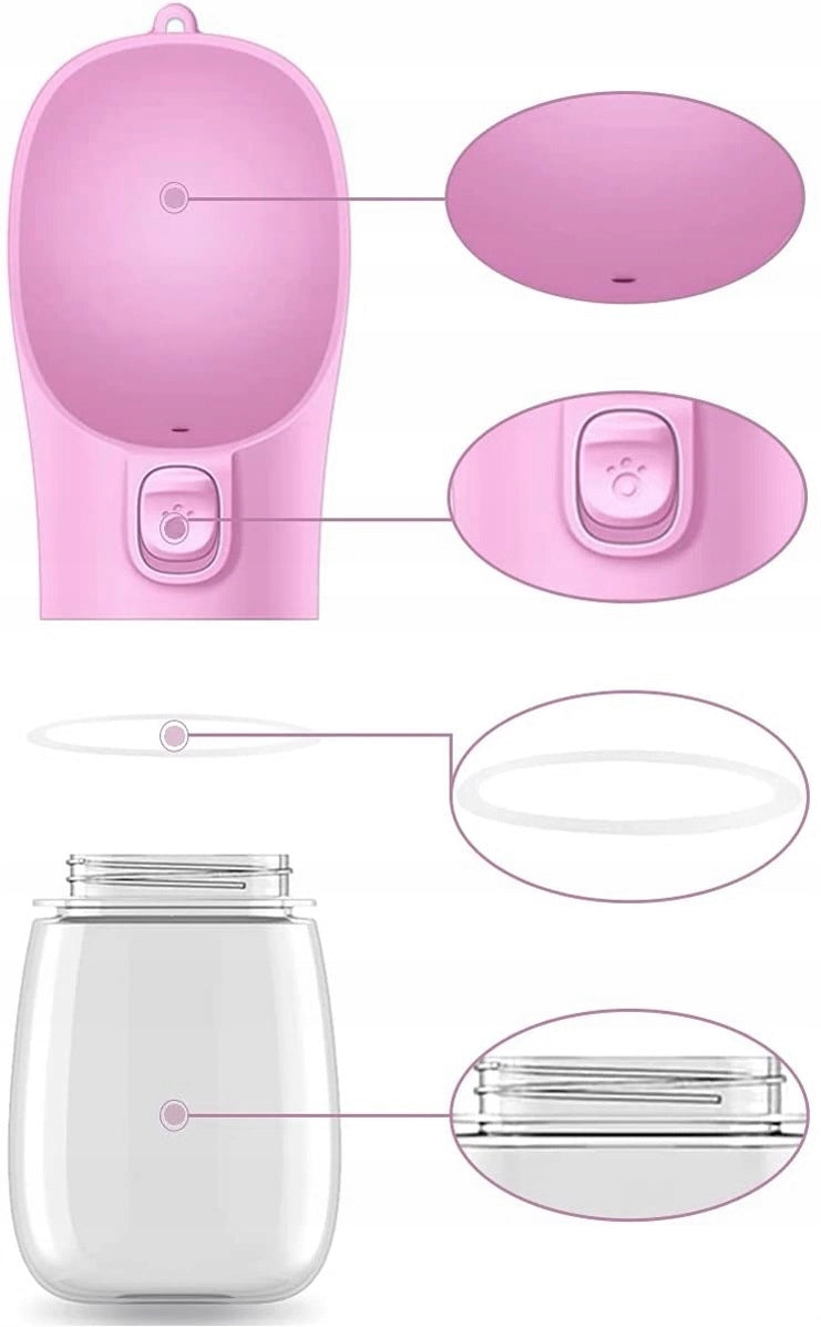 BOTTLE 2in1 Dog and Cat Container for WATER AND FOOD Device type water bottle