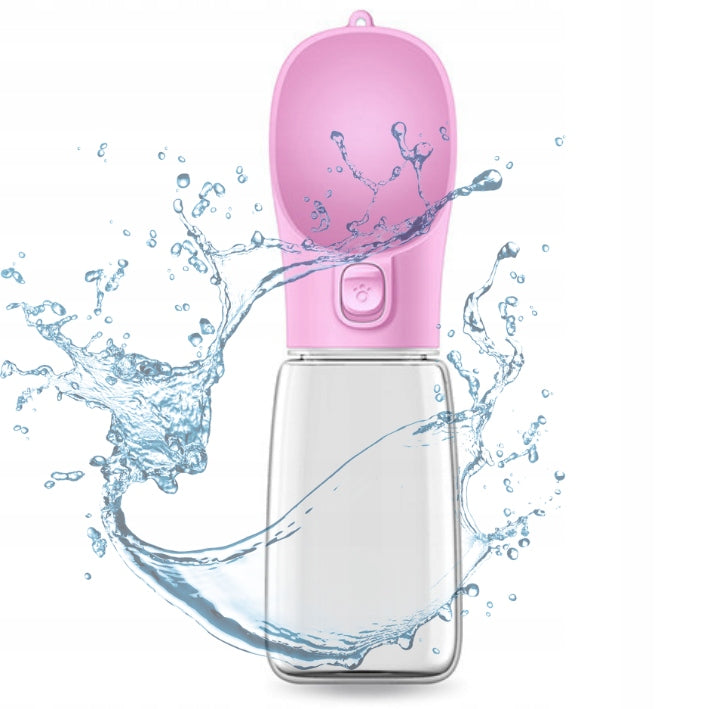 BOTTLE 2in1 Dog and Cat Container for WATER AND FOOD Material made of textile material (travel)