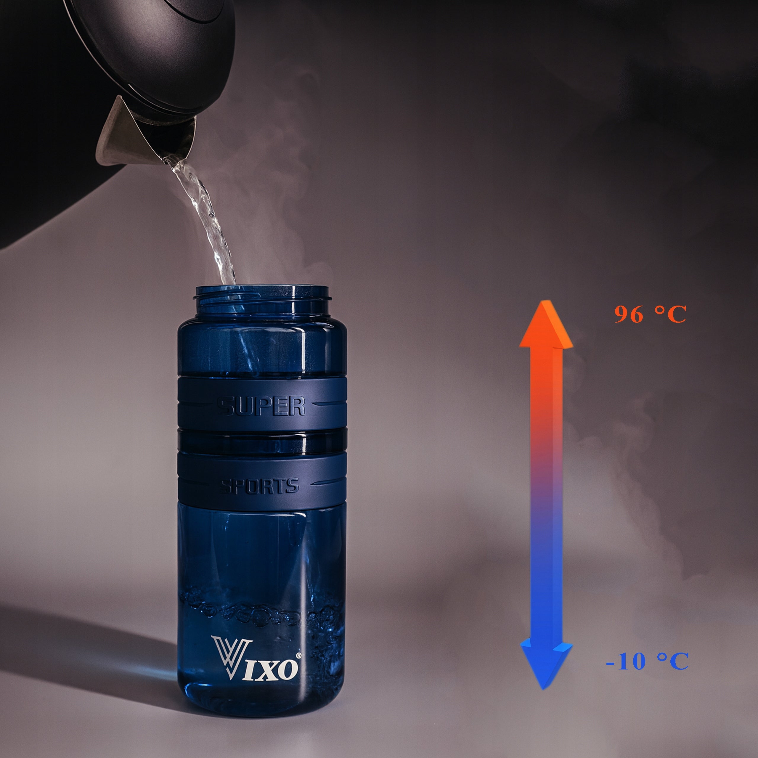 BOTTLE 700 ML BPA FREE FOR WATER TRITAN SEALED WITH SPORTS MEASURING CUP Kind water bottle