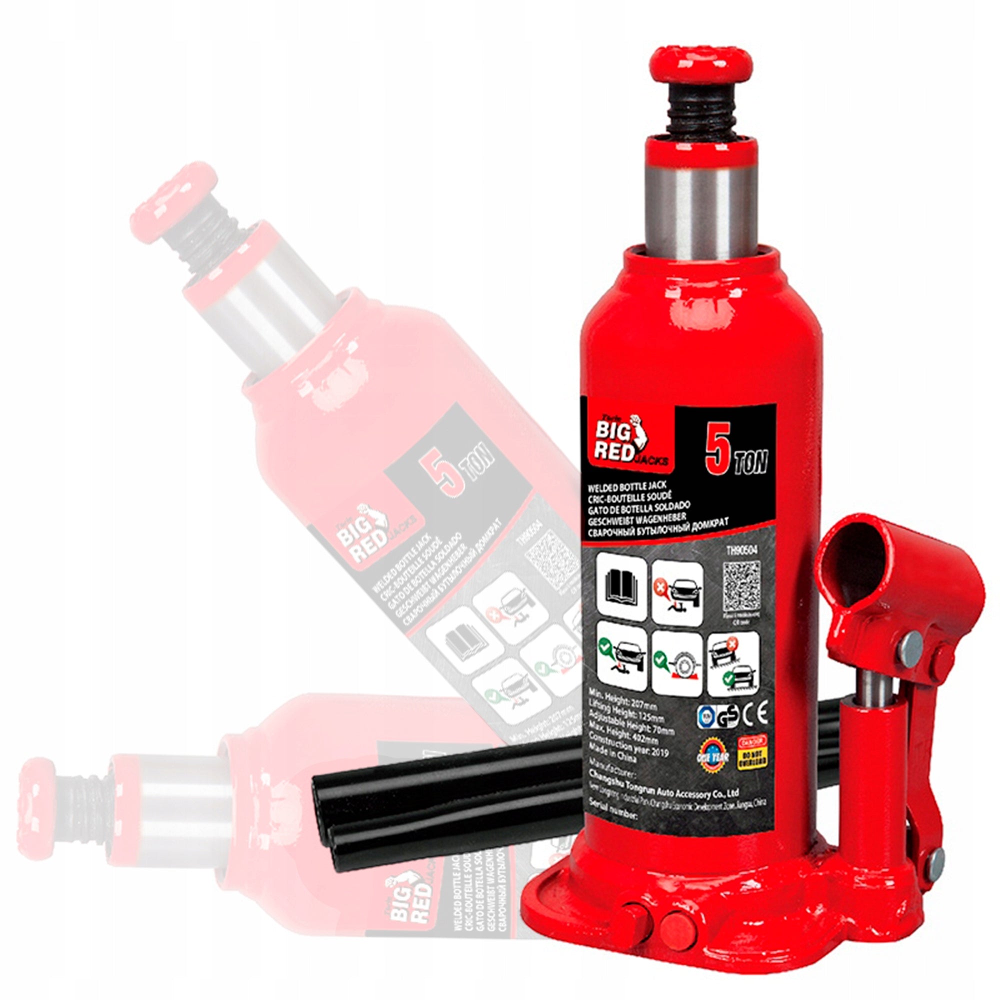 BOTTLE BOLLARD LIFT 5T 207 – 402MM HORIZONTAL-VERTICAL JACK TORIN