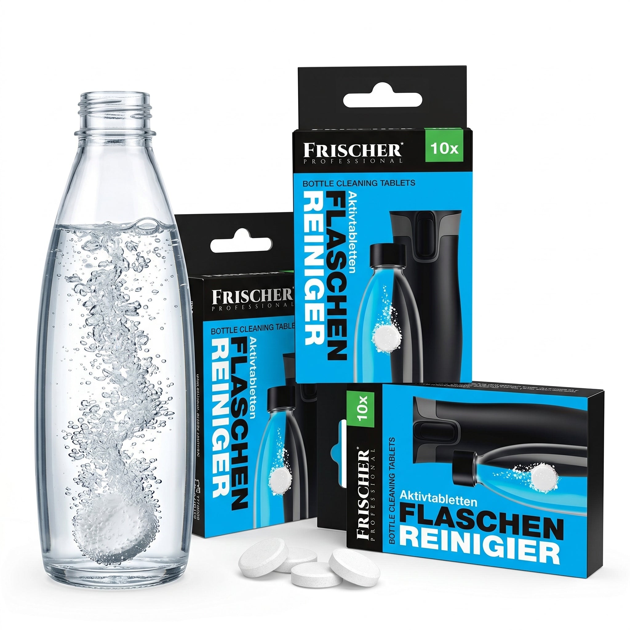 BOTTLE CARE CLEANING TABLETS 10PCS FRISCHER PROFESSIONAL