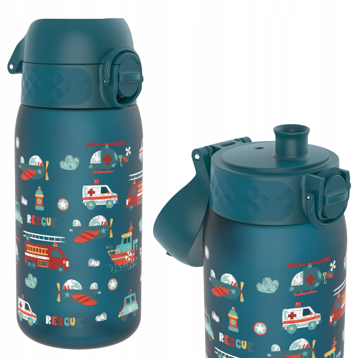 BOTTLE FOR CHILDREN SCHOOL KINDERGARTEN SEALED LIGHT CARS ION8 0,35 L 350 ml