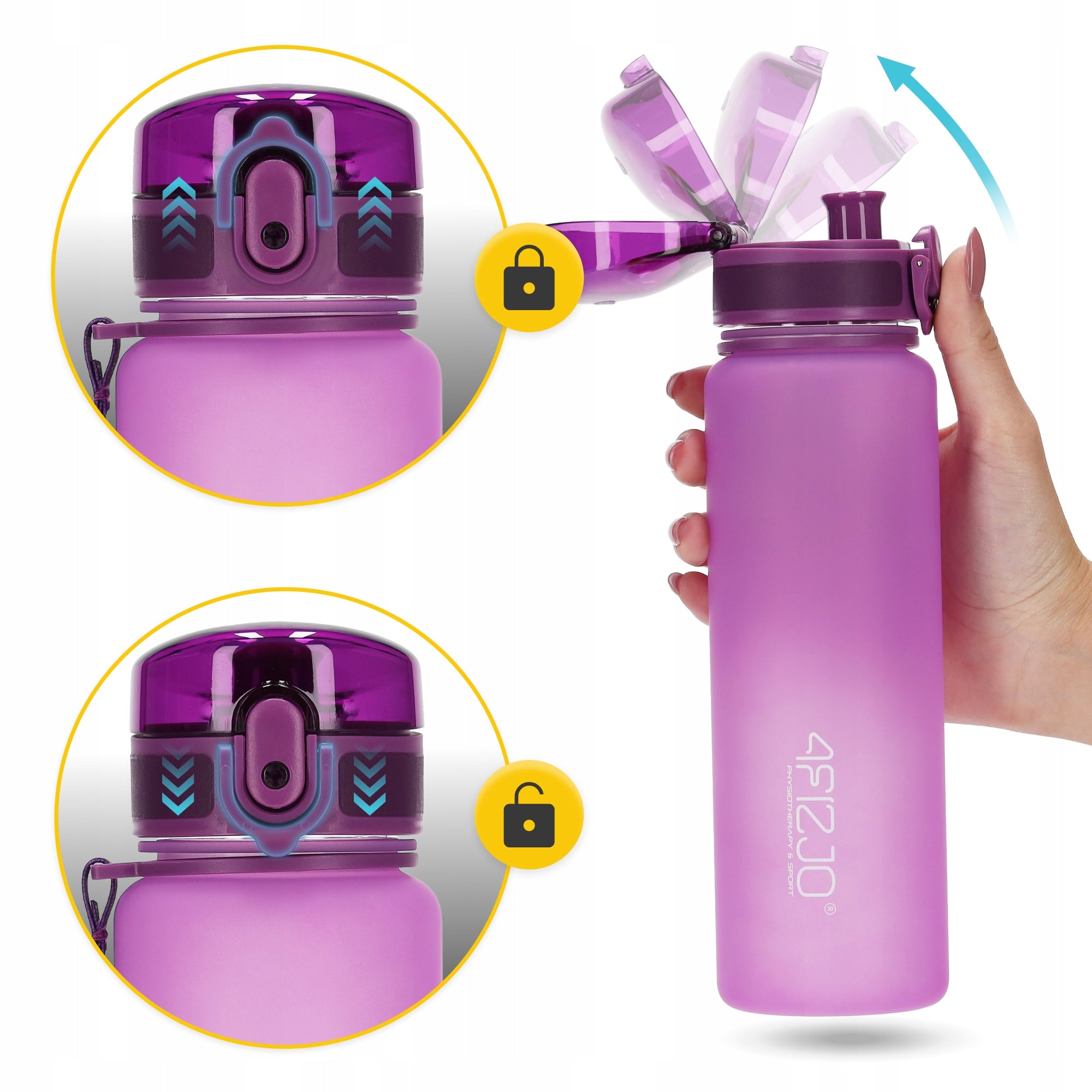 BOTTLE WATER BOTTLE DRINK TRITAN LEAKPROOF SPORTS WITH GRADUATION 650 ml EAN (GTIN) 5905973403757