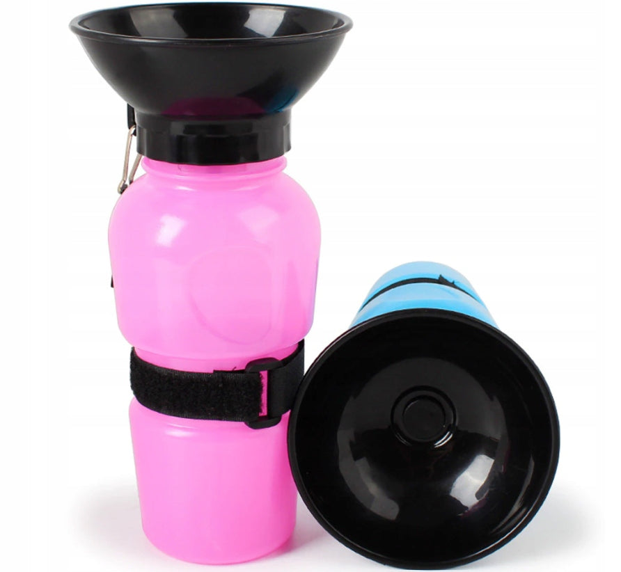 BOTTLE WATER BOTTLE PORTABLE CAT DOG WATER BOWL DRINKER XL 500ML