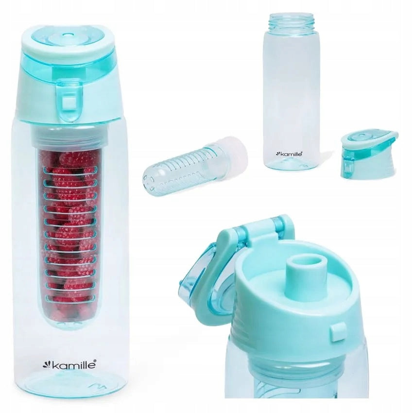 BOTTLE WATER BOTTLE WITH FRUIT REFILL TRITAN BPA - FREE 660ml Manufacturer code KM-2303 BUTELKA BIDON NA WODĘ 660 ml