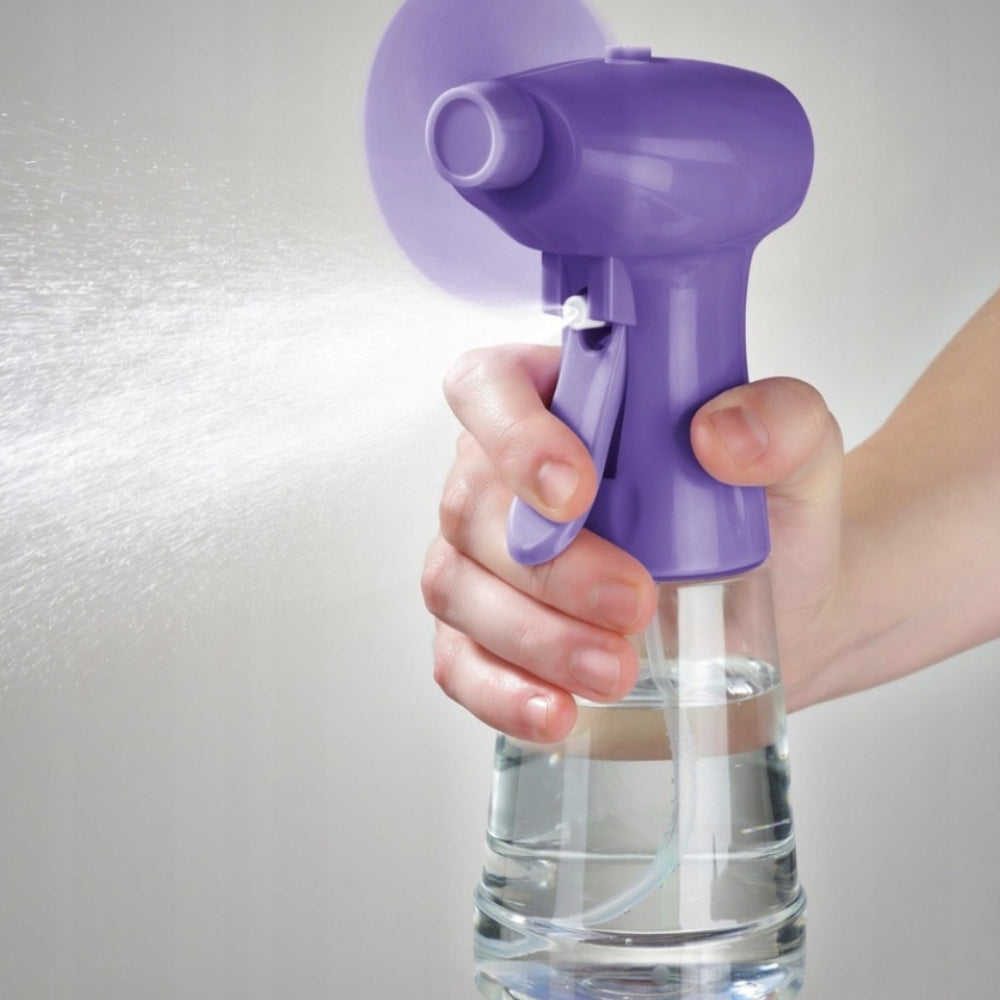 BOTTLE WITH FAN SPRAY FAN GREEN HANDHELD TRAVEL Fan type other